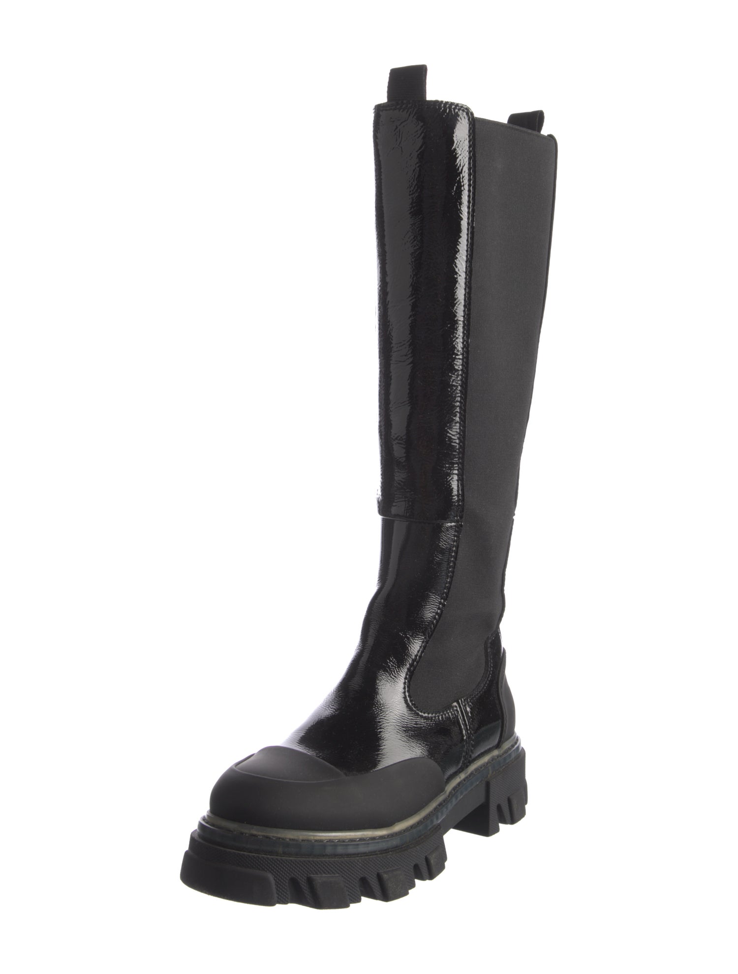 Ganni Leather Chelsea Boots