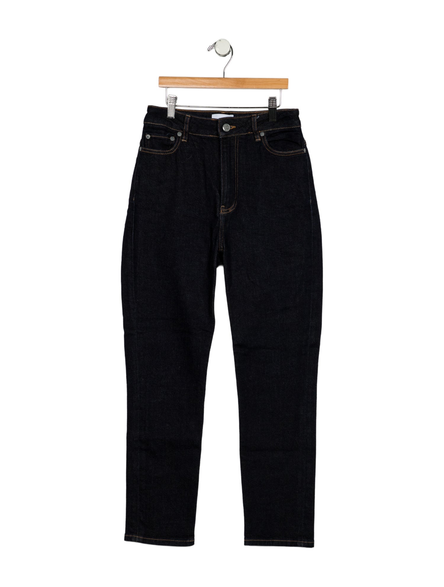 Ganni High-Rise Straight Leg Jeans