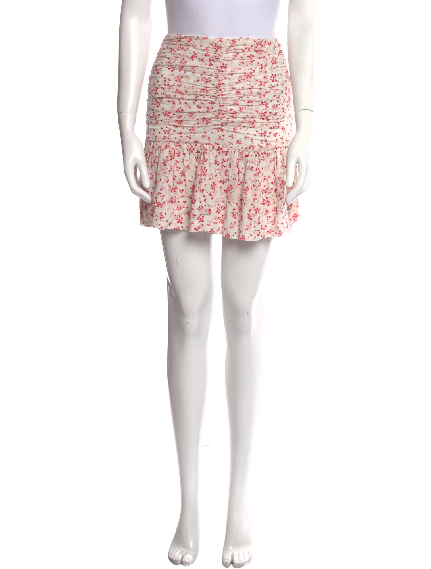 Ganni Printed Mini Skirt w/ Tags