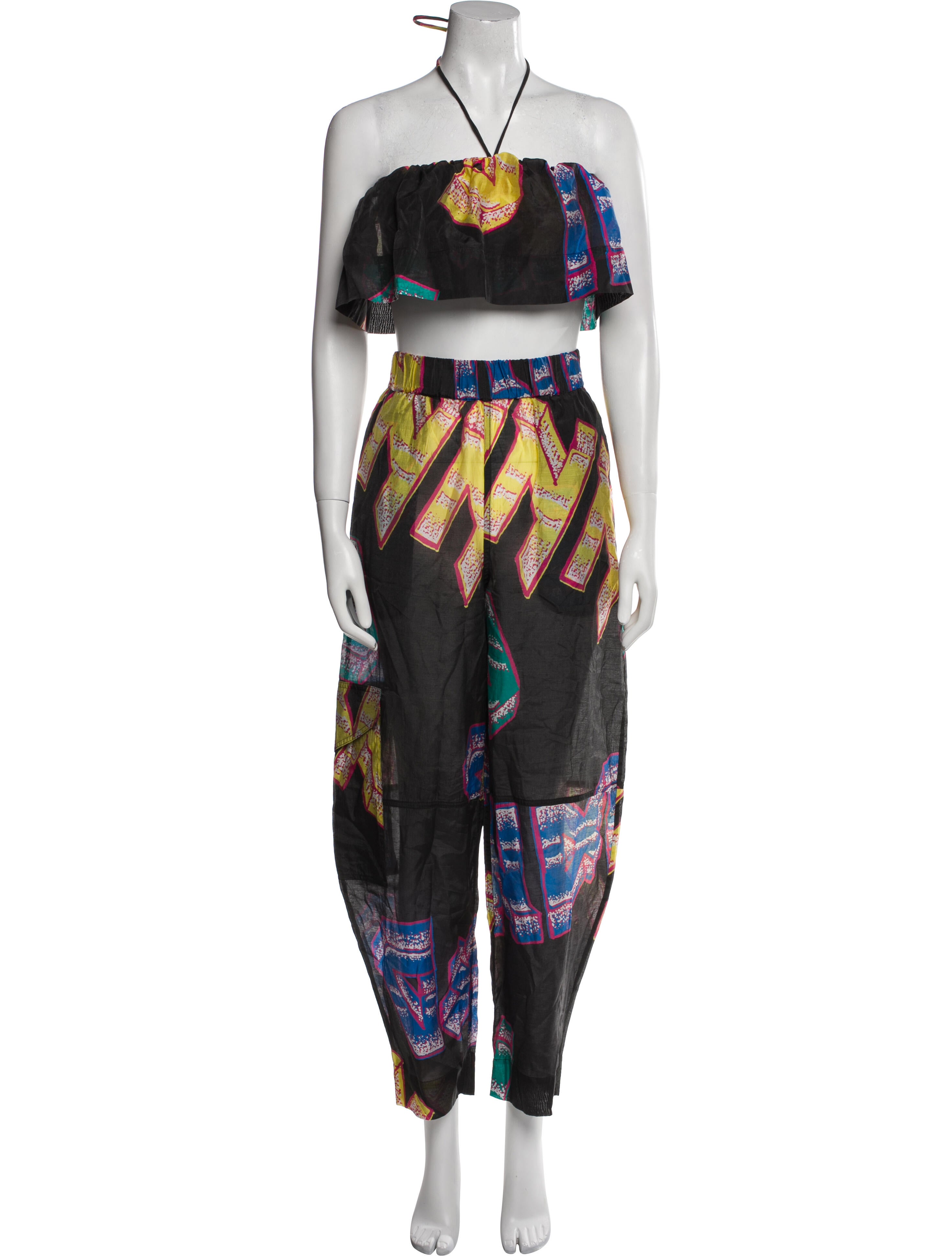 Ganni Printed Pant Set