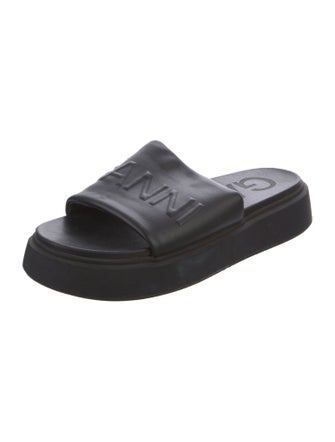 Ganni Leather Slides