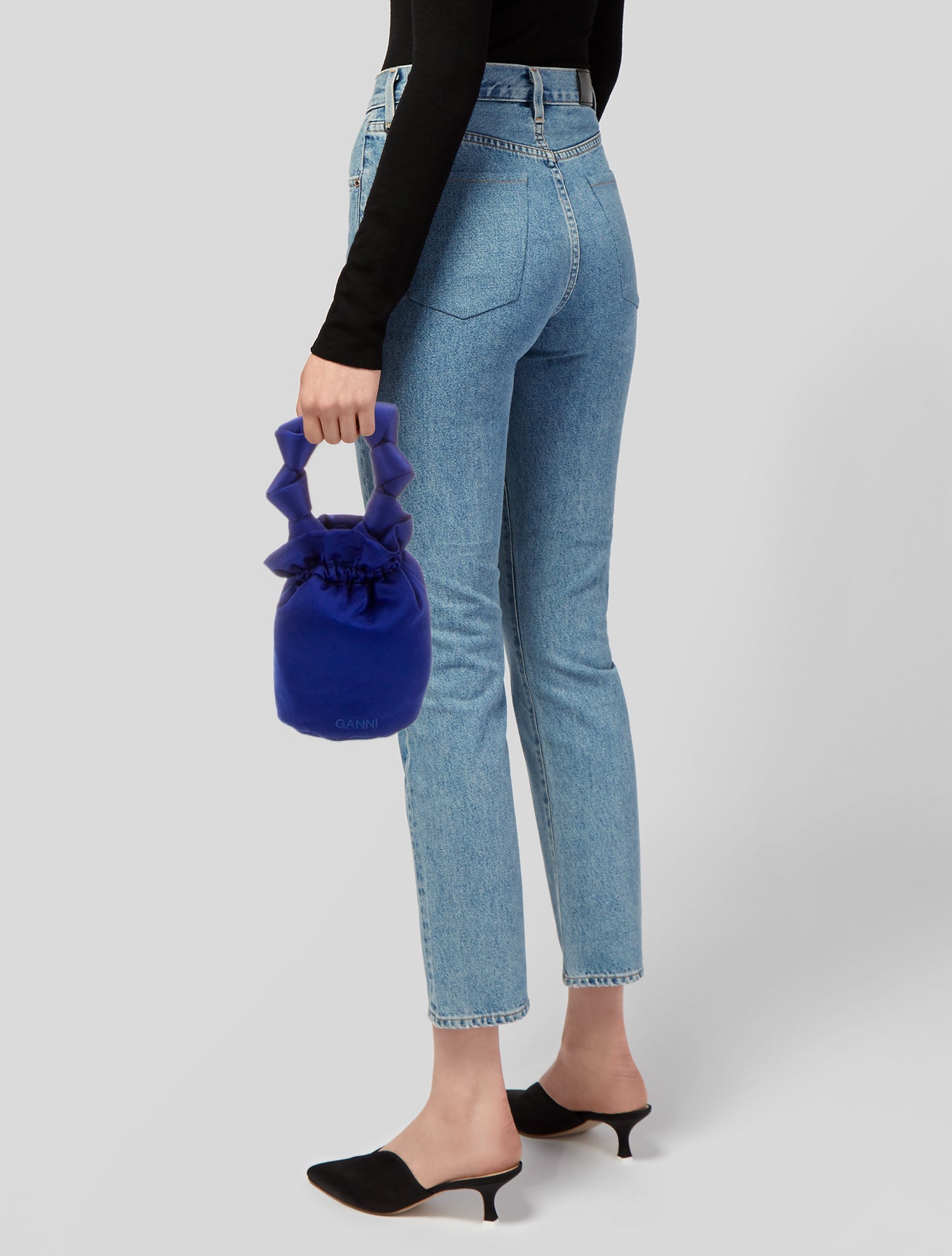 Ganni Satin Bucket Bag w/ Tags