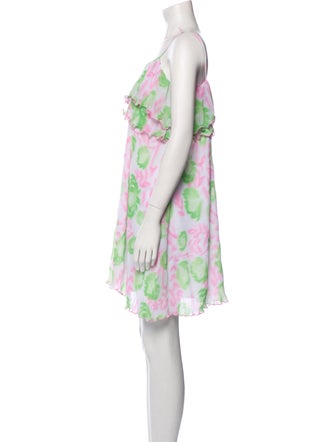 Ganni Floral Print Mini Dress