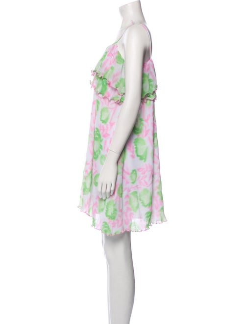 Ganni Floral Print Mini Dress