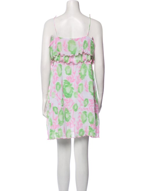 Ganni Floral Print Mini Dress