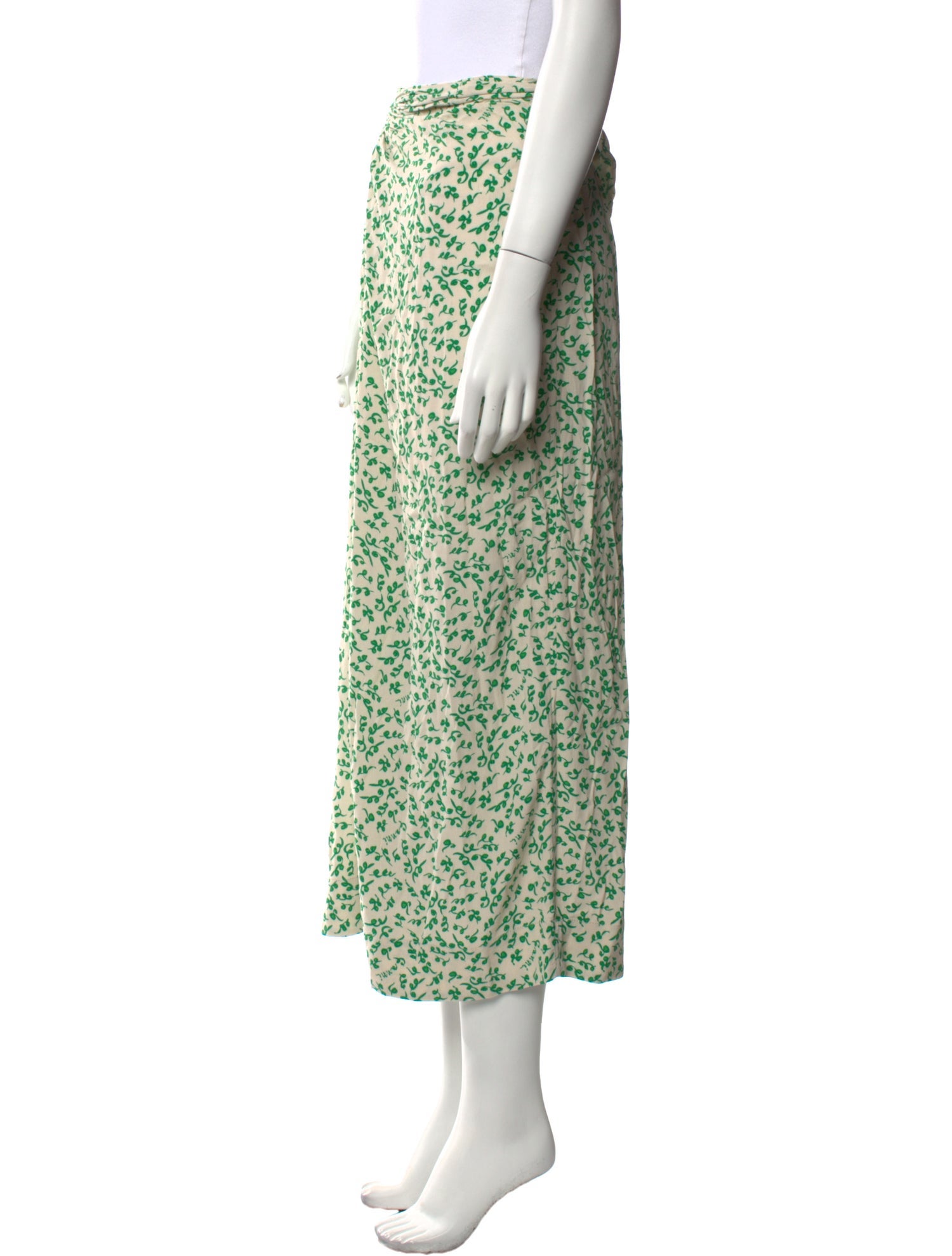 Ganni Printed Midi Length Skirt