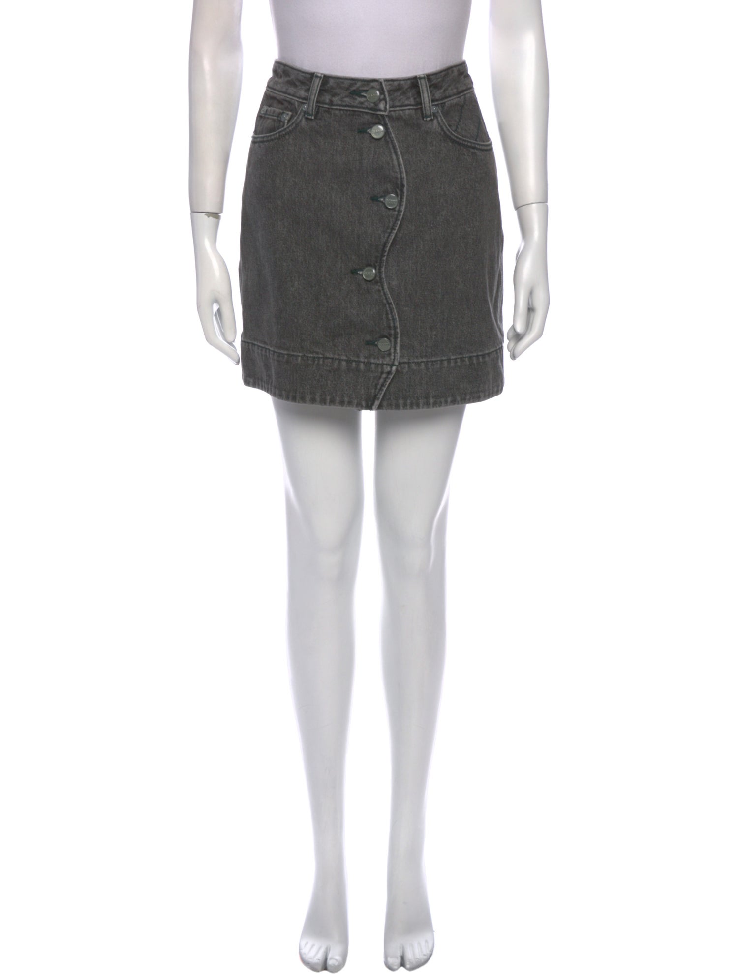 Ganni Embroidered Accent Mini Skirt