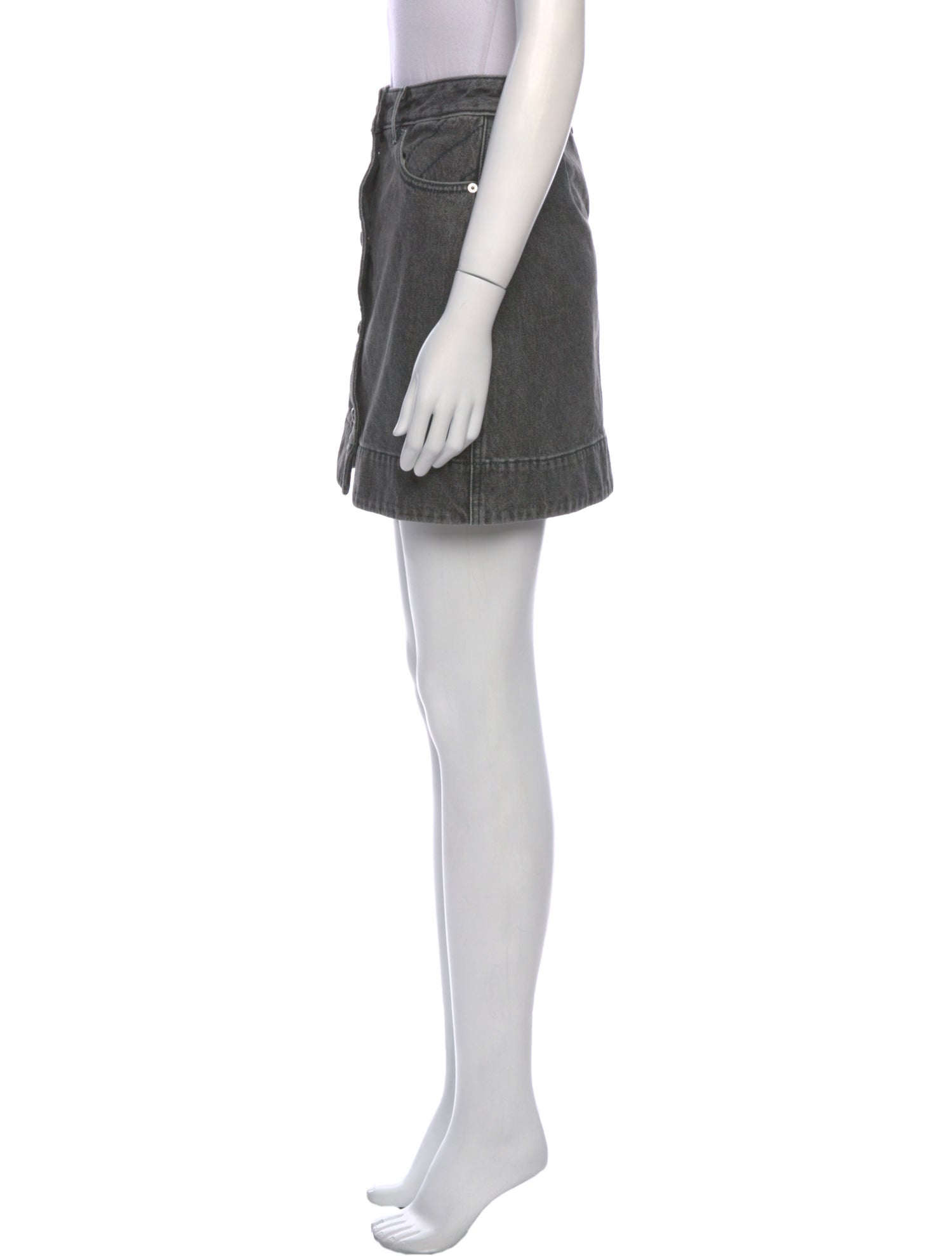 Ganni Embroidered Accent Mini Skirt