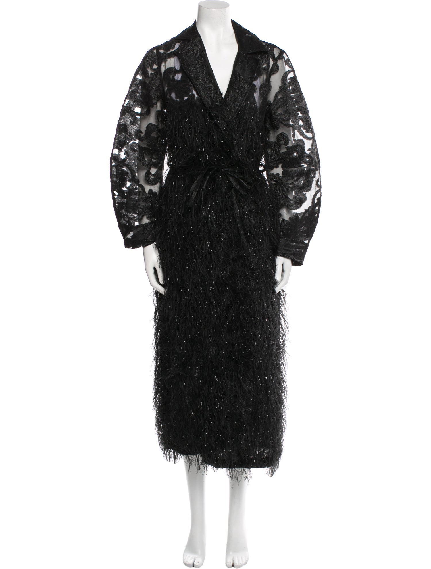 Ganni Lace Pattern Coat