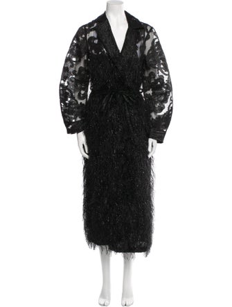 Ganni Lace Pattern Coat