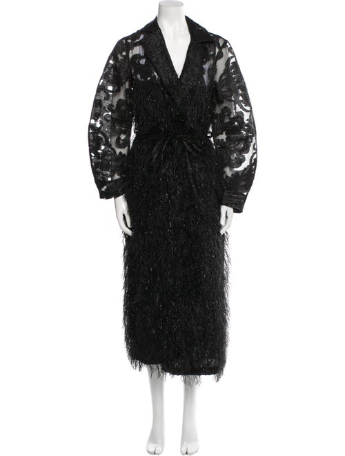 Ganni Lace Pattern Coat