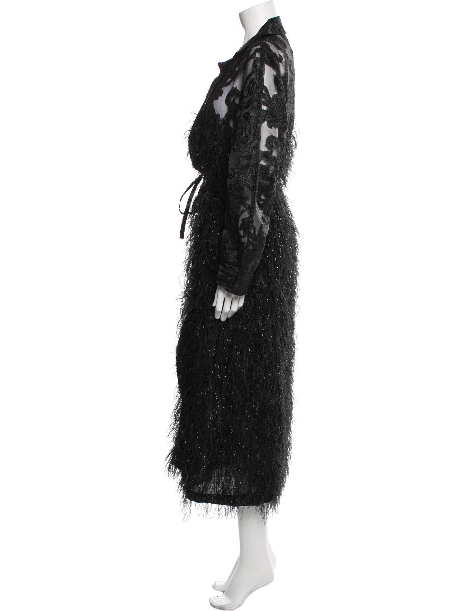 Ganni Lace Pattern Coat