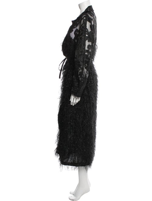 Ganni Lace Pattern Coat