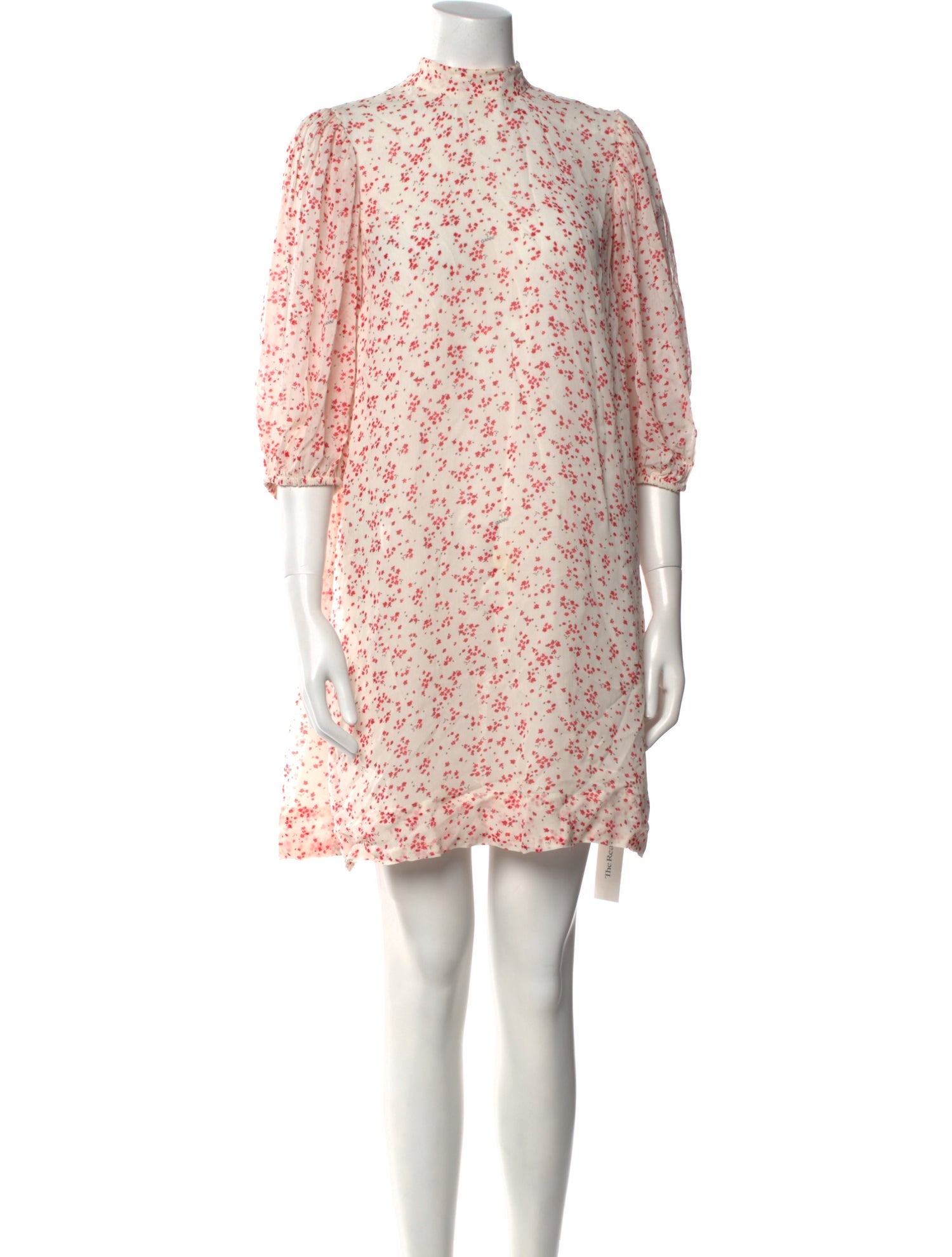 Ganni Floral Print Mini Dress