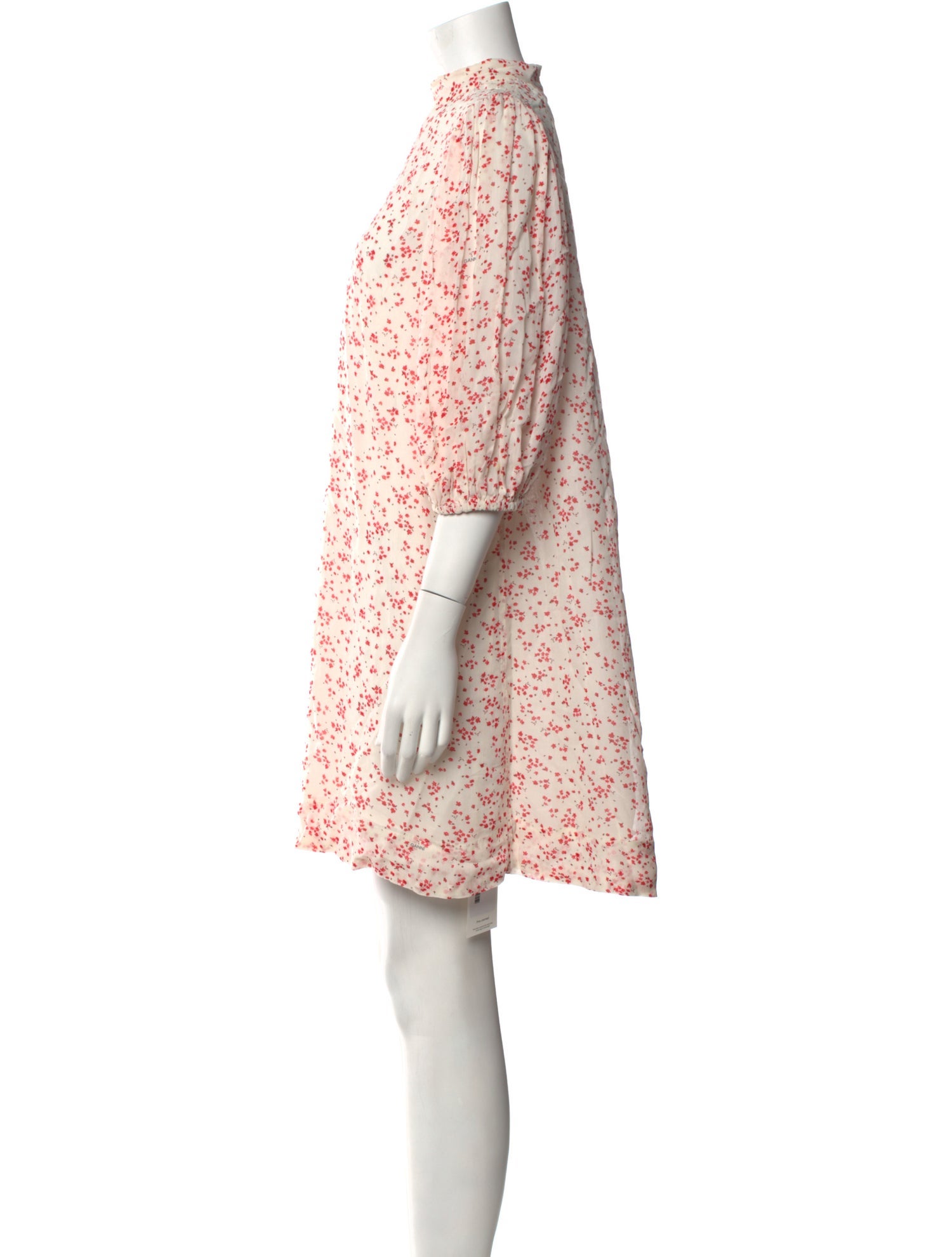 Ganni Floral Print Mini Dress