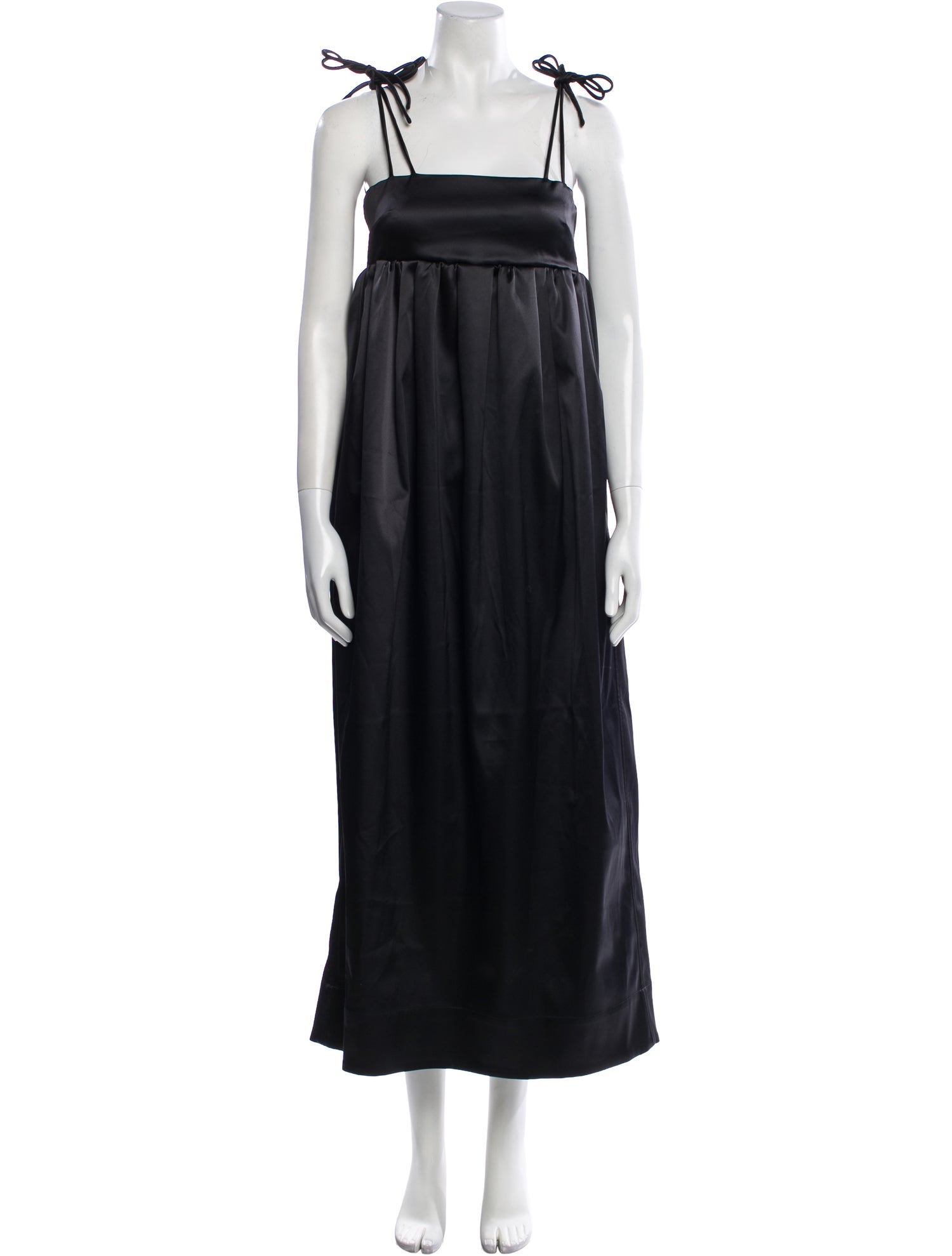 Ganni Square Neckline Long Dress