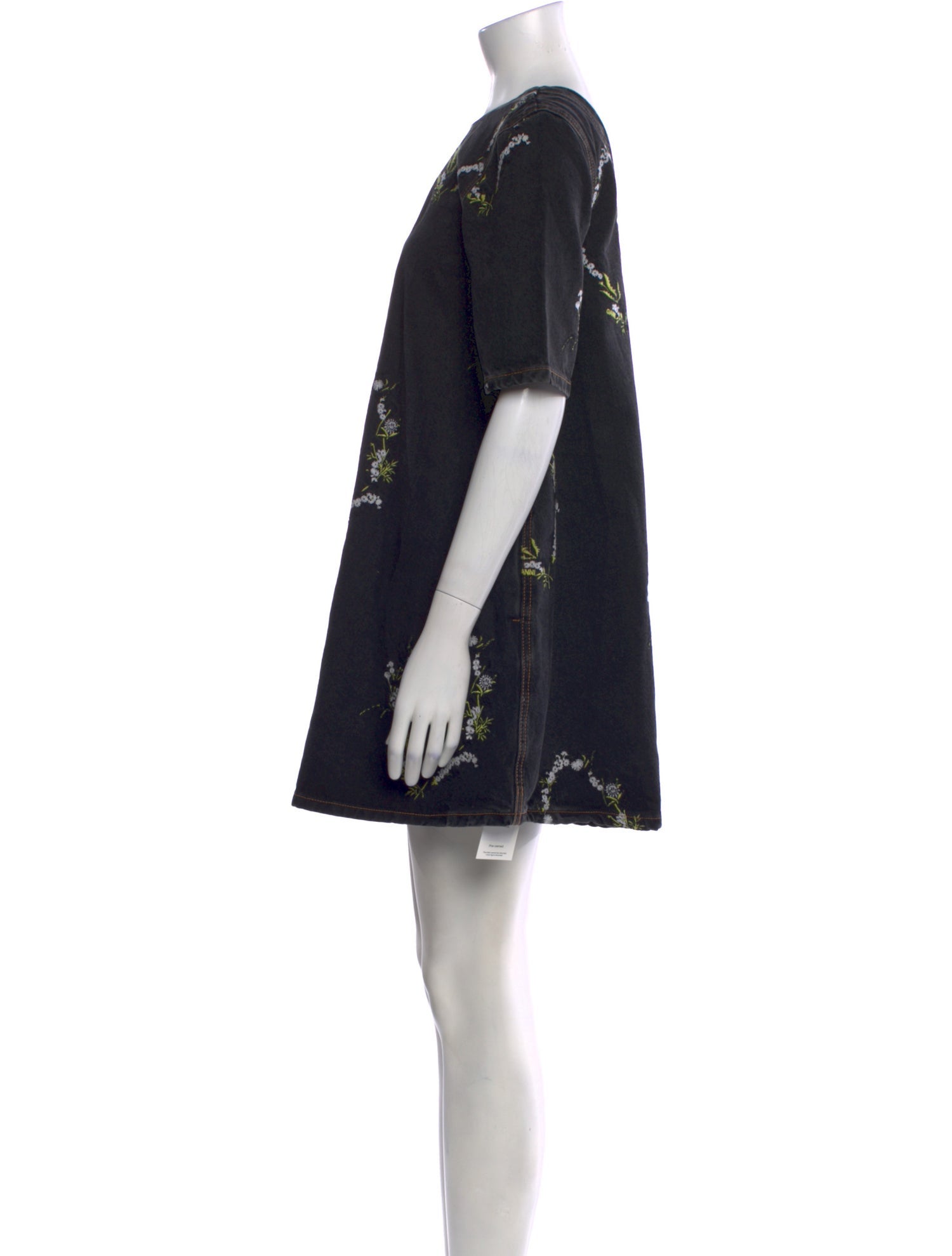 Ganni Floral Print Mini Dress