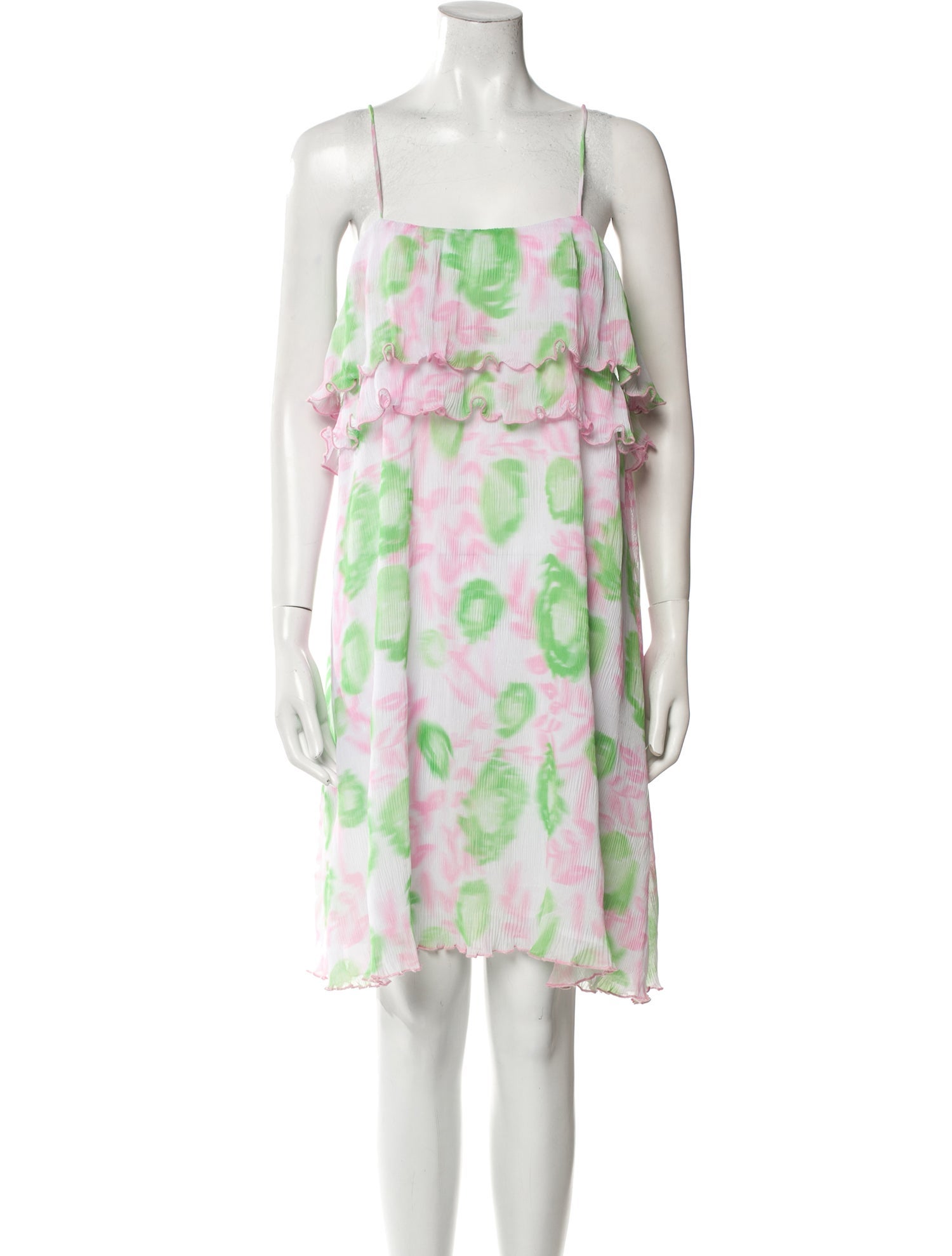 Ganni Floral Print Mini Dress