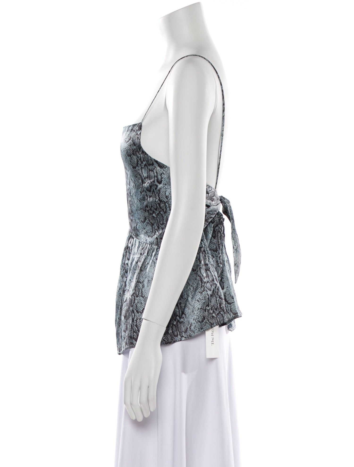 Ganni Silk Animal Print Top w/ Tags