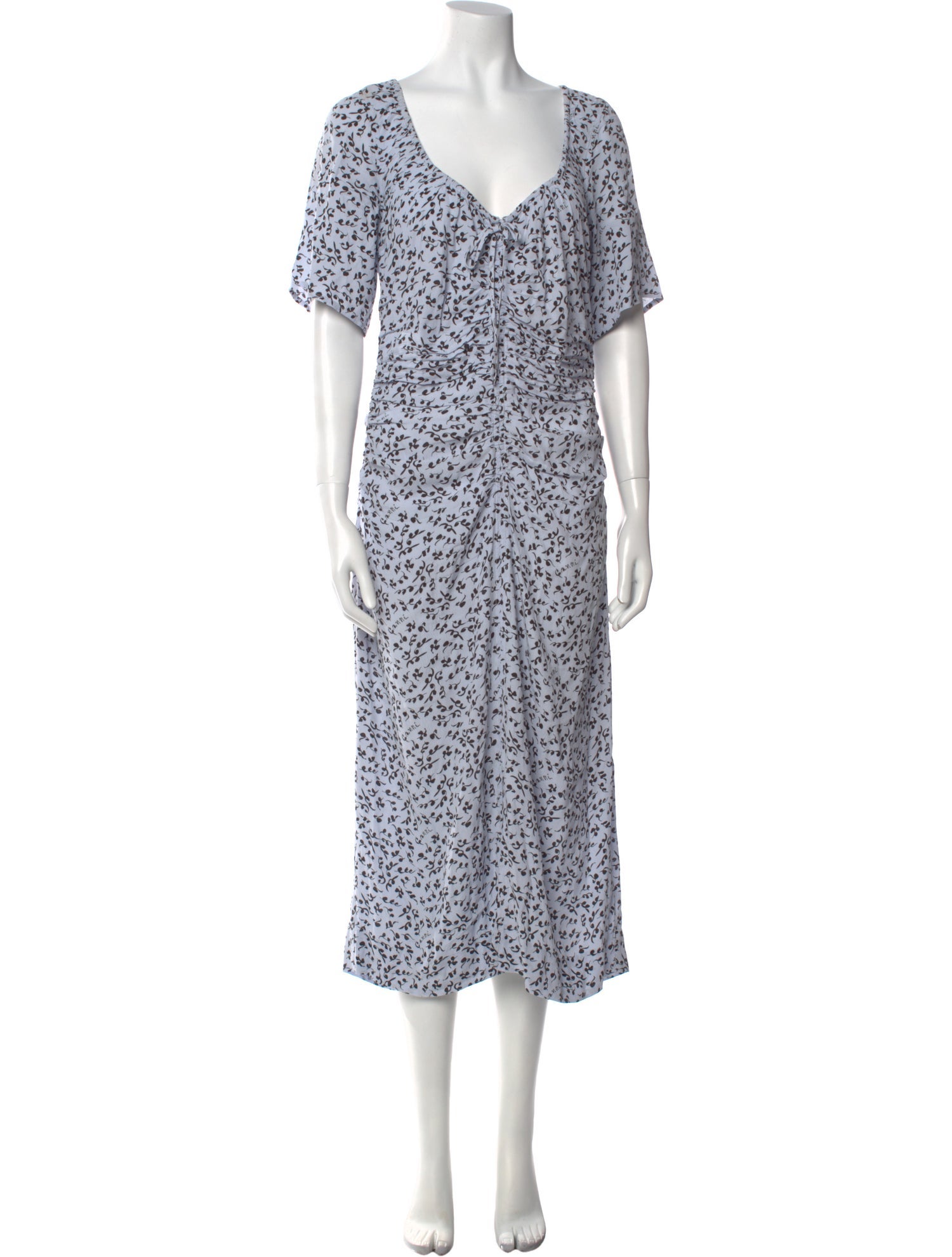 Ganni Floral Print Long Dress