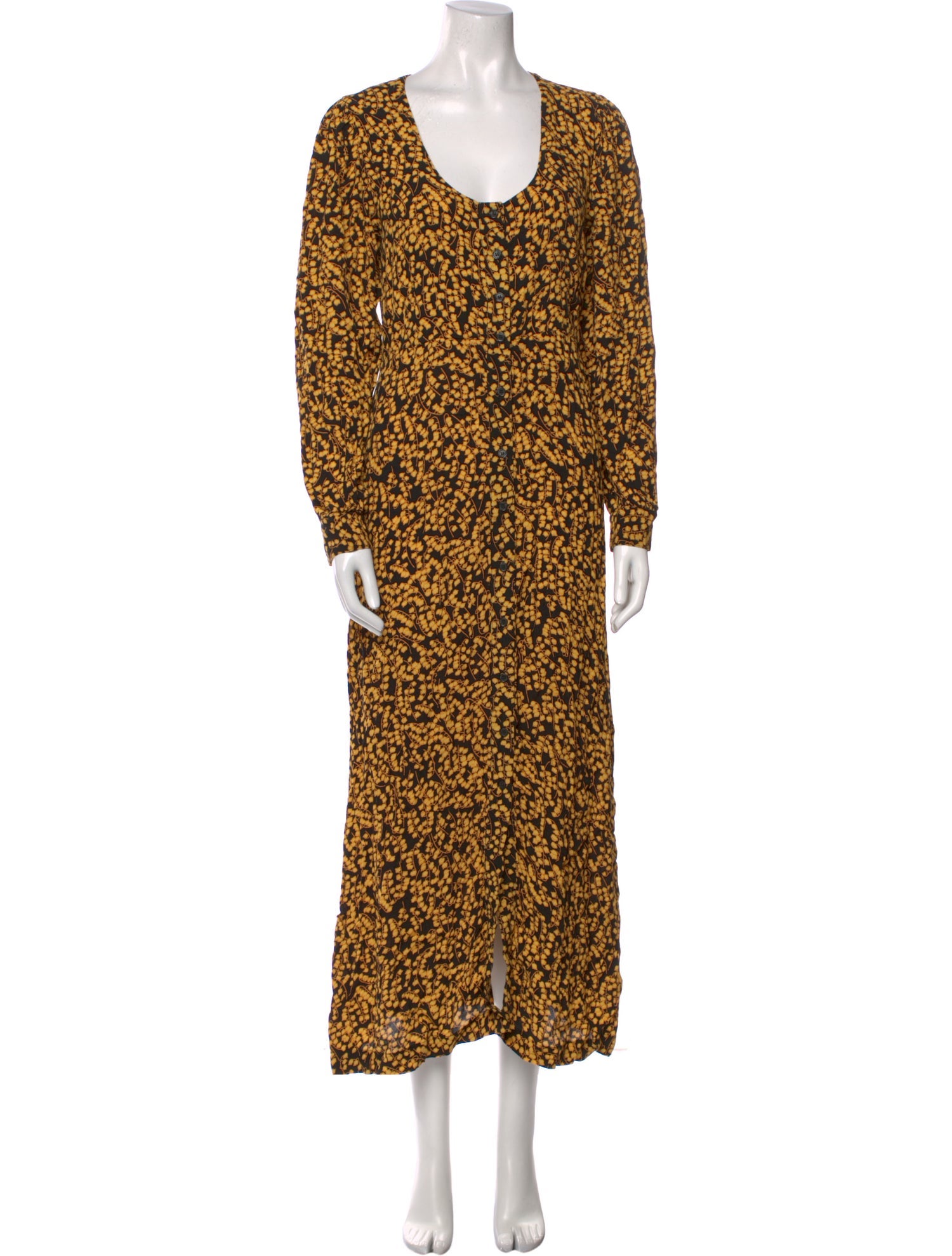 Ganni Printed Long Dress