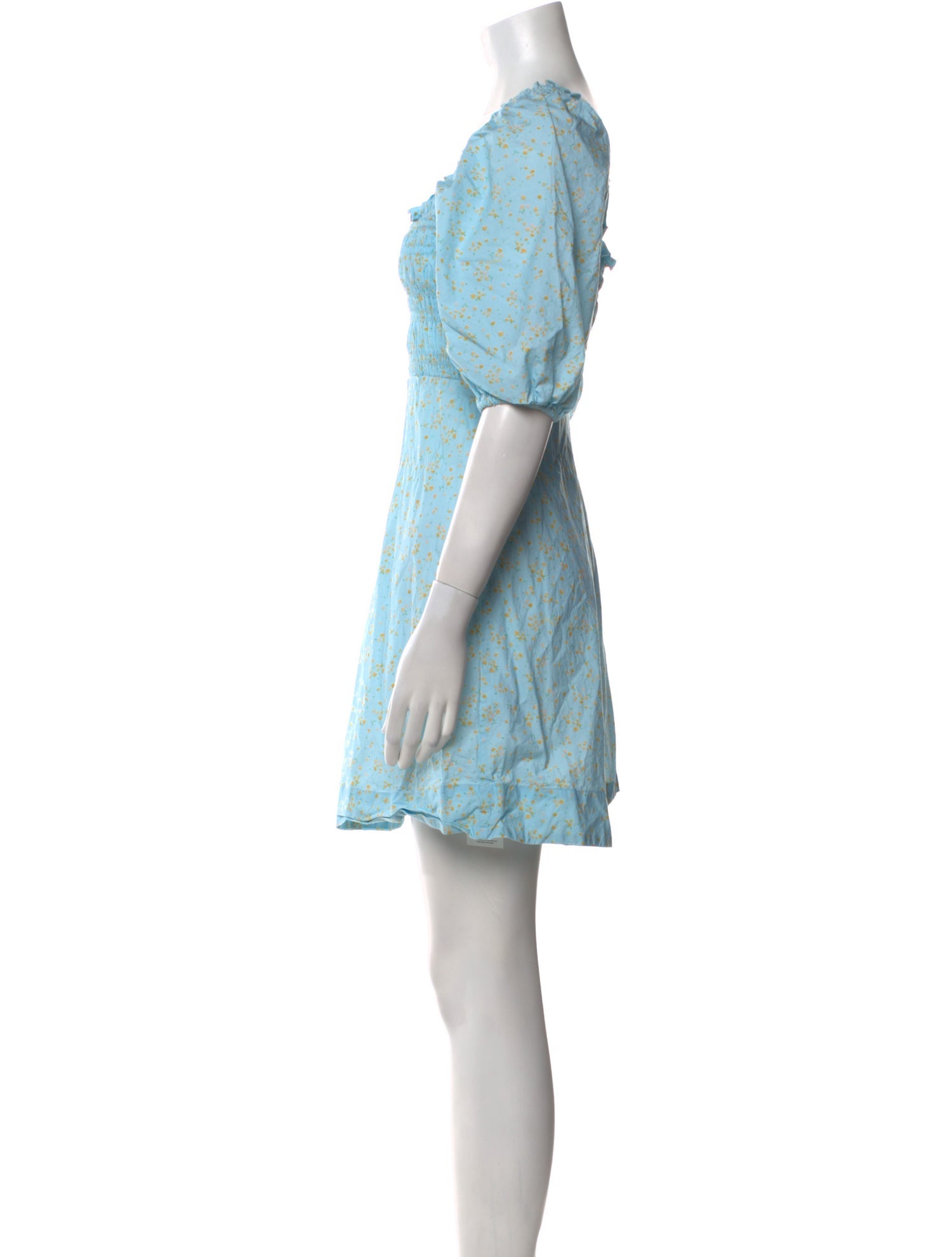 Ganni Floral Print Mini Dress