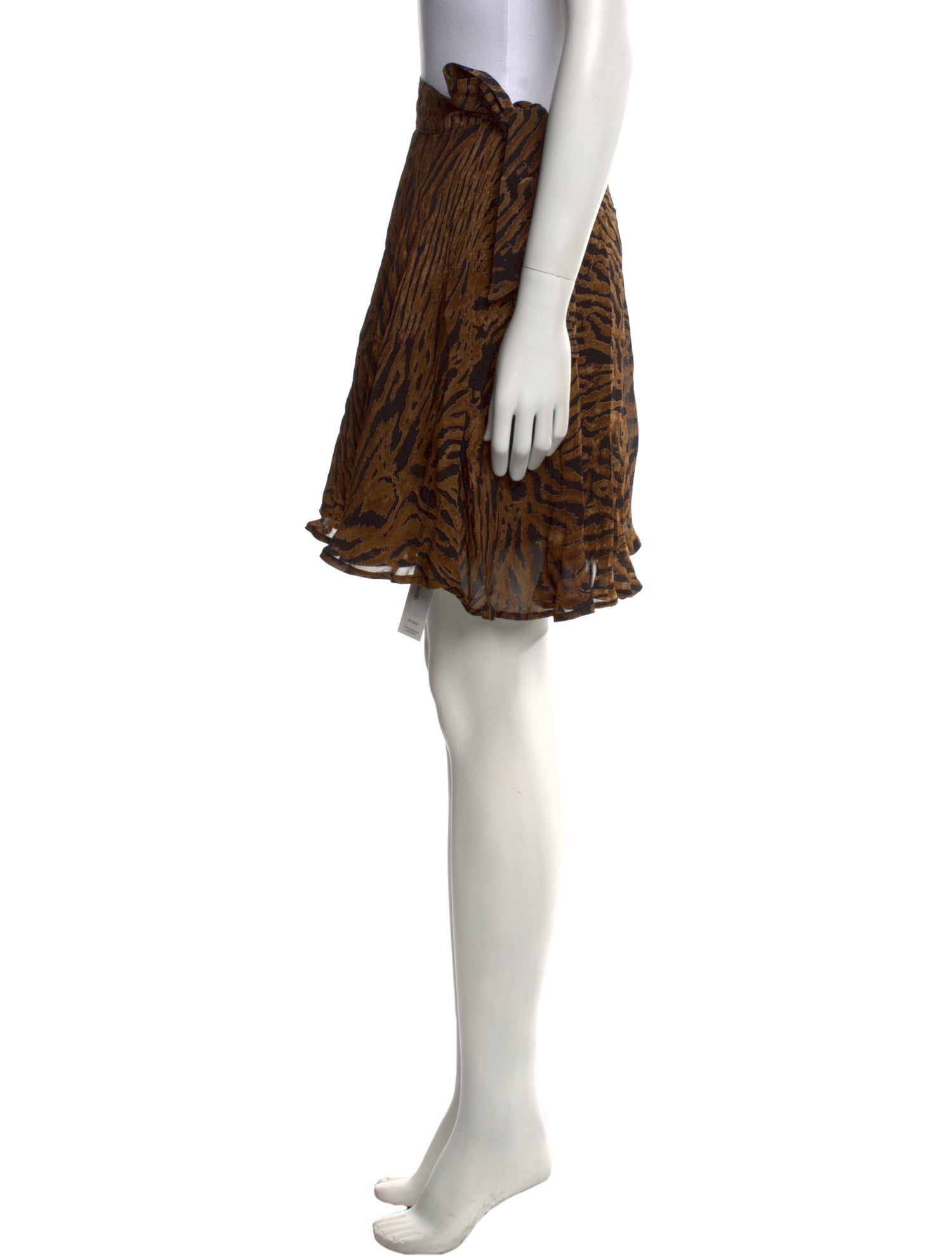 Ganni Animal Print Mini Skirt