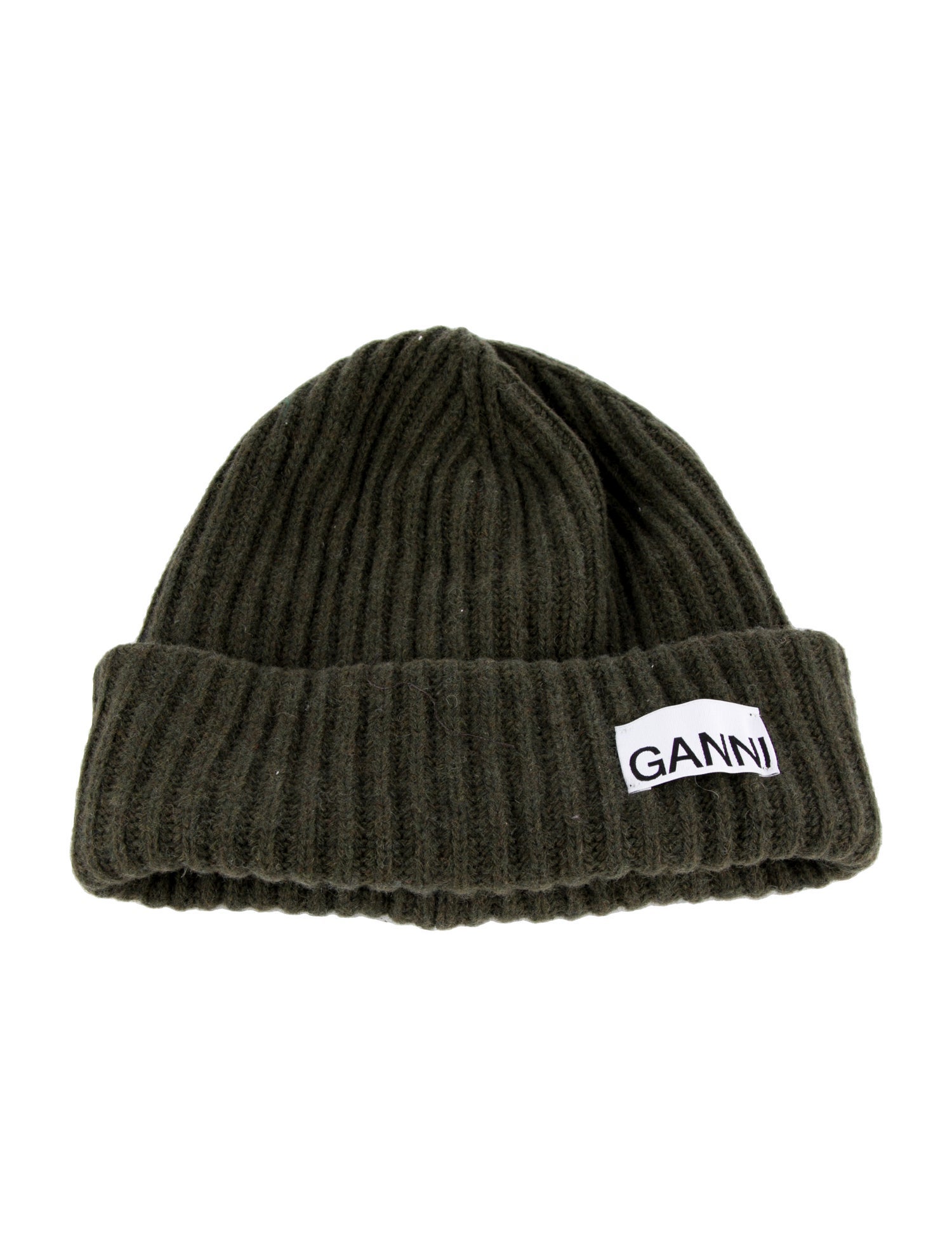 Ganni Wool Beanie Hat