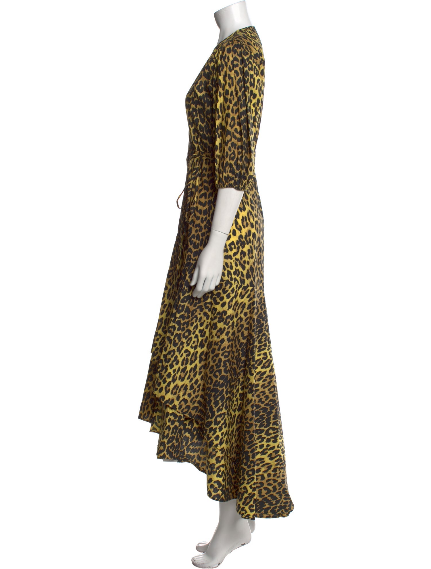 Ganni Animal Print Long Dress