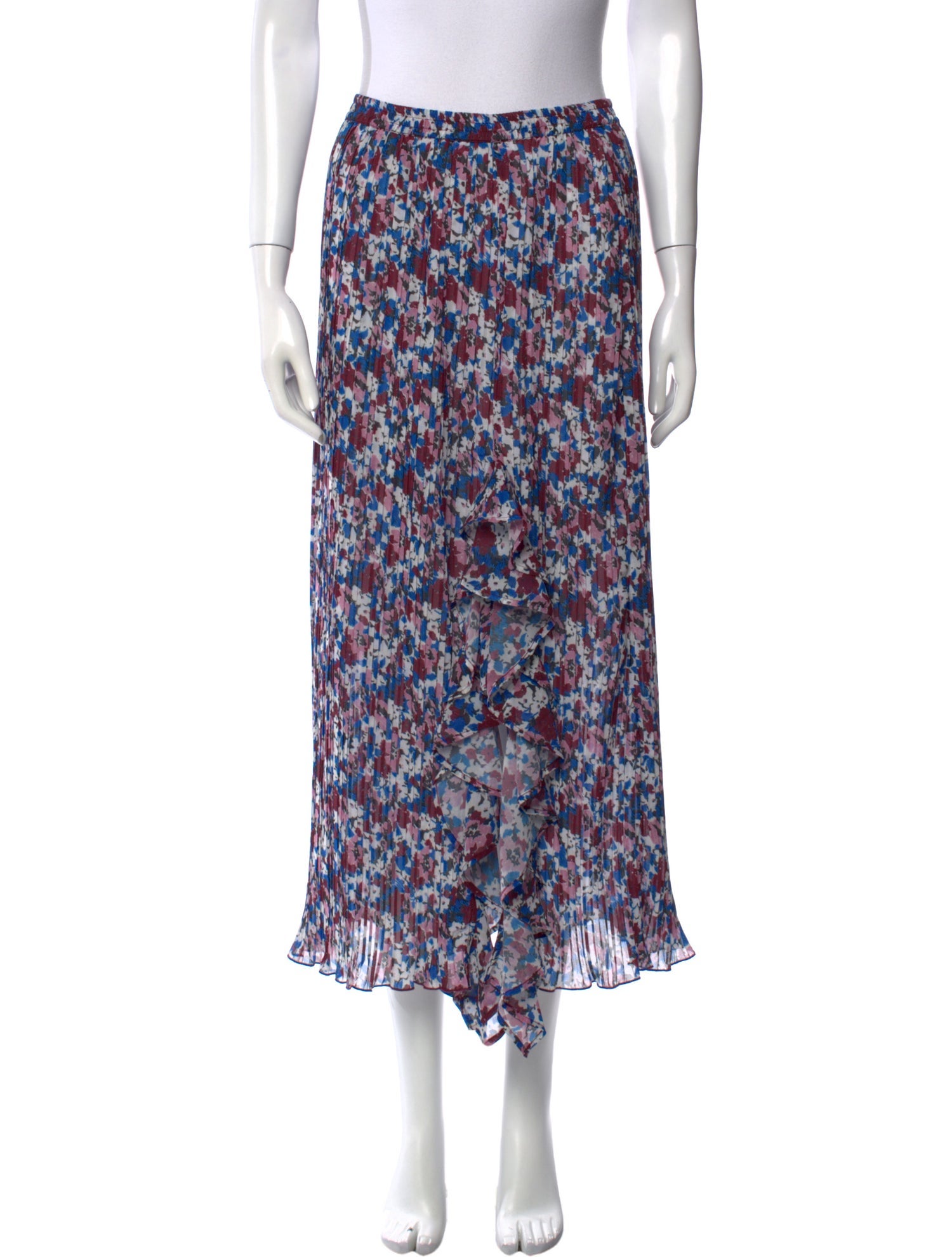 Ganni Floral Print Midi Length Skirt