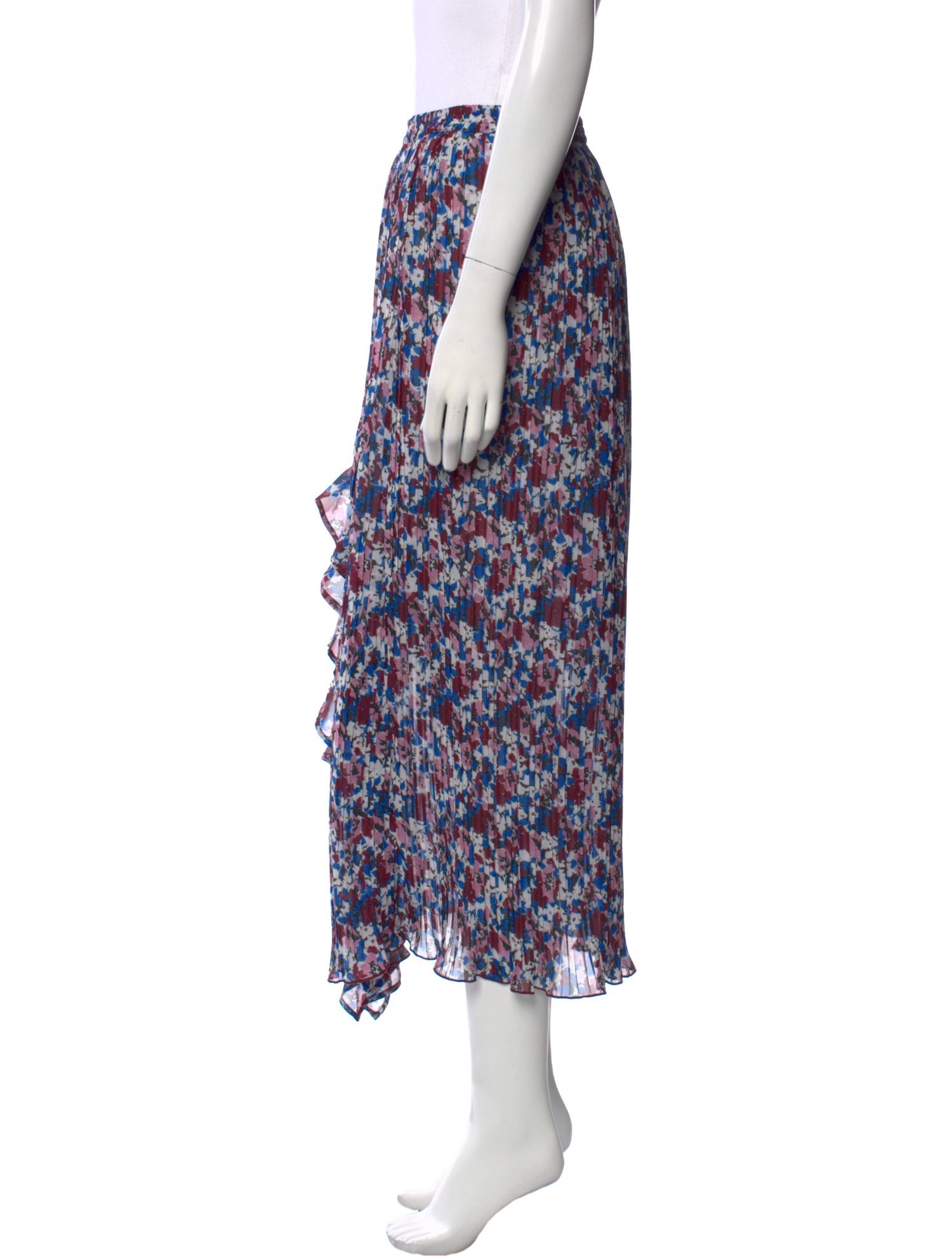 Ganni Floral Print Midi Length Skirt