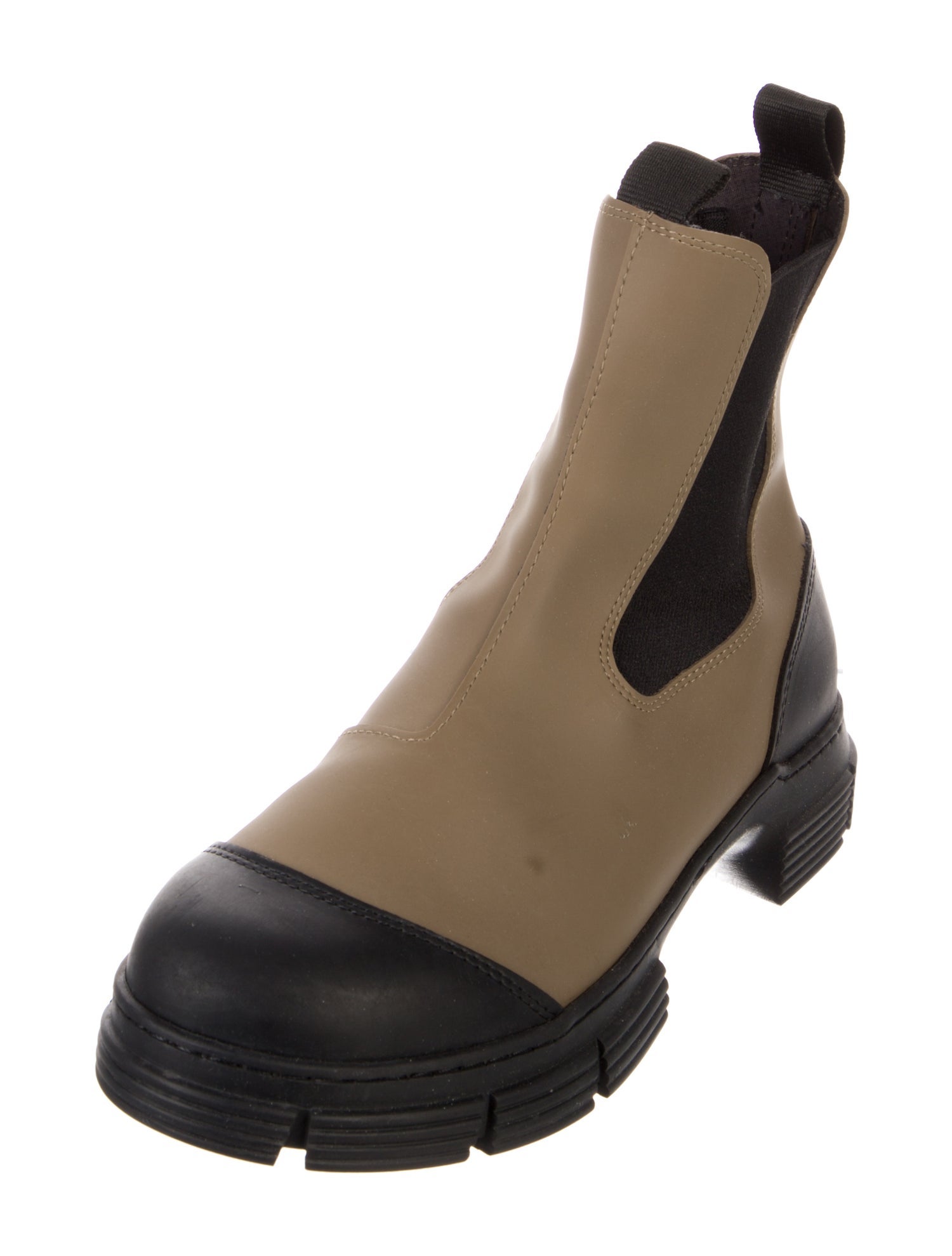 Ganni Leather Chelsea Boots