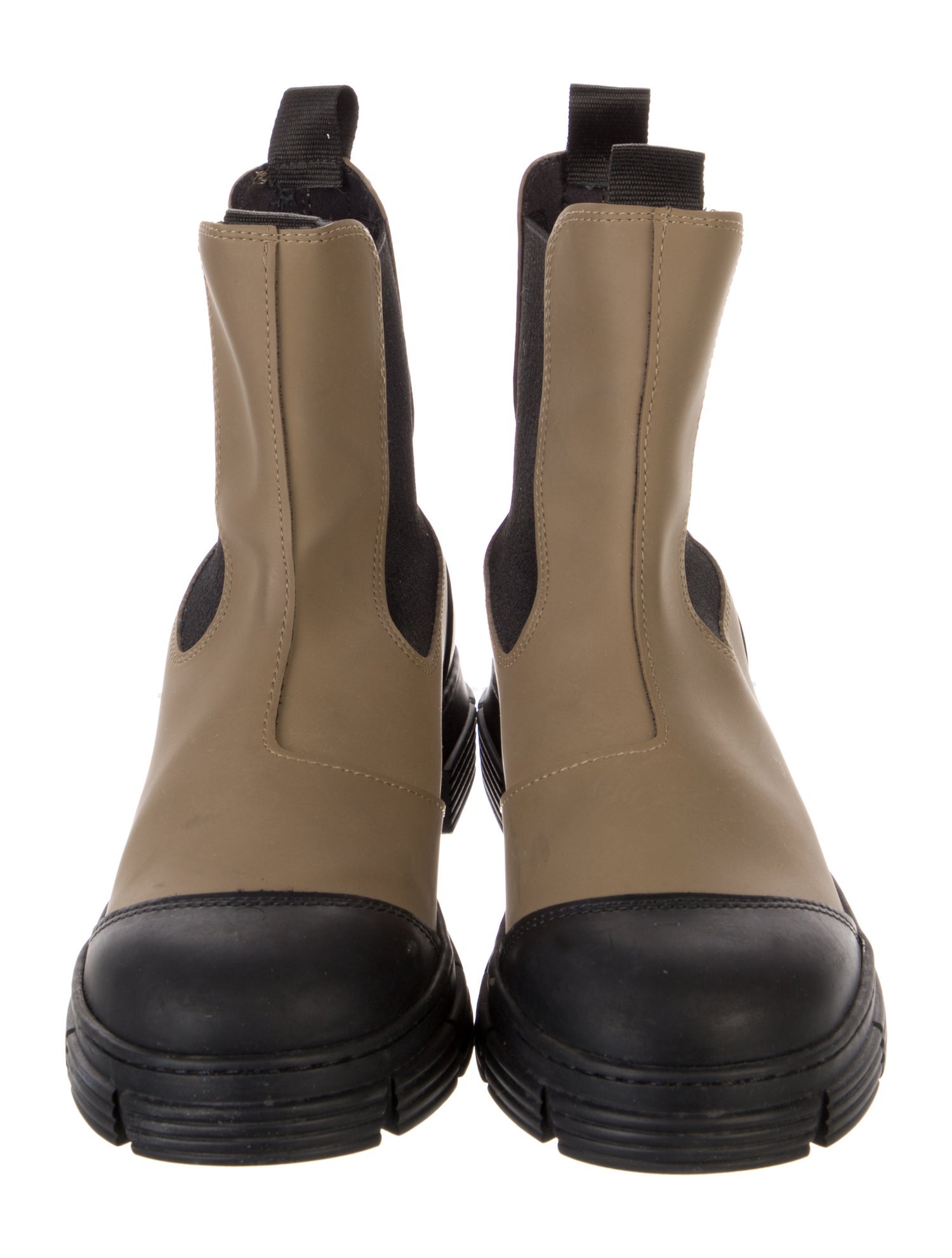 Ganni Leather Chelsea Boots