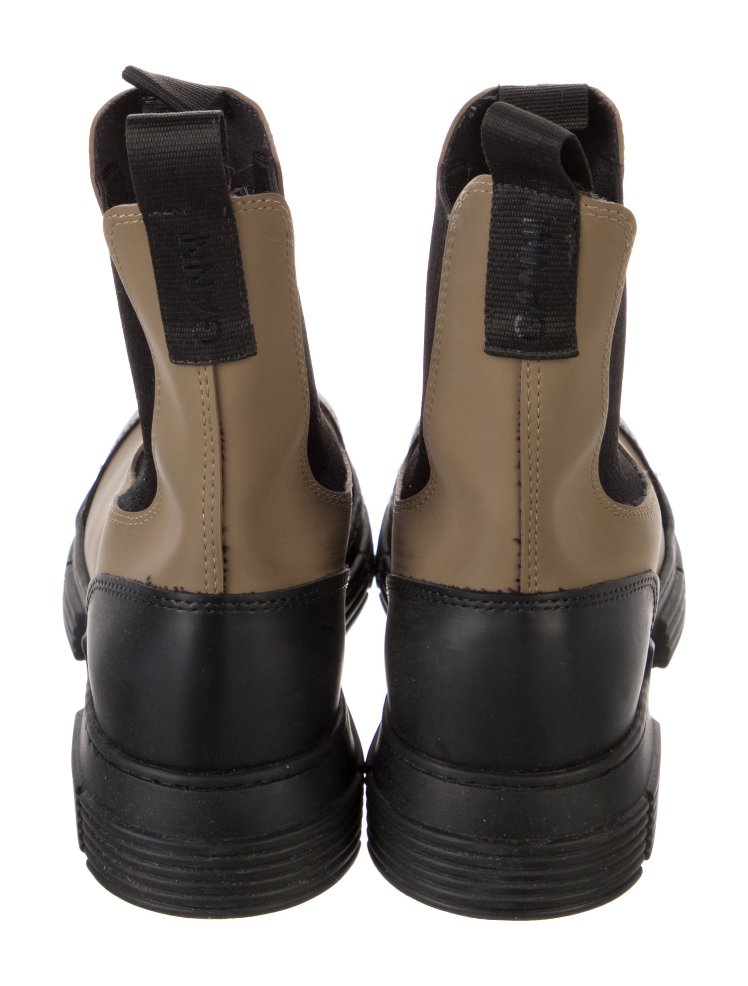 Ganni Leather Chelsea Boots