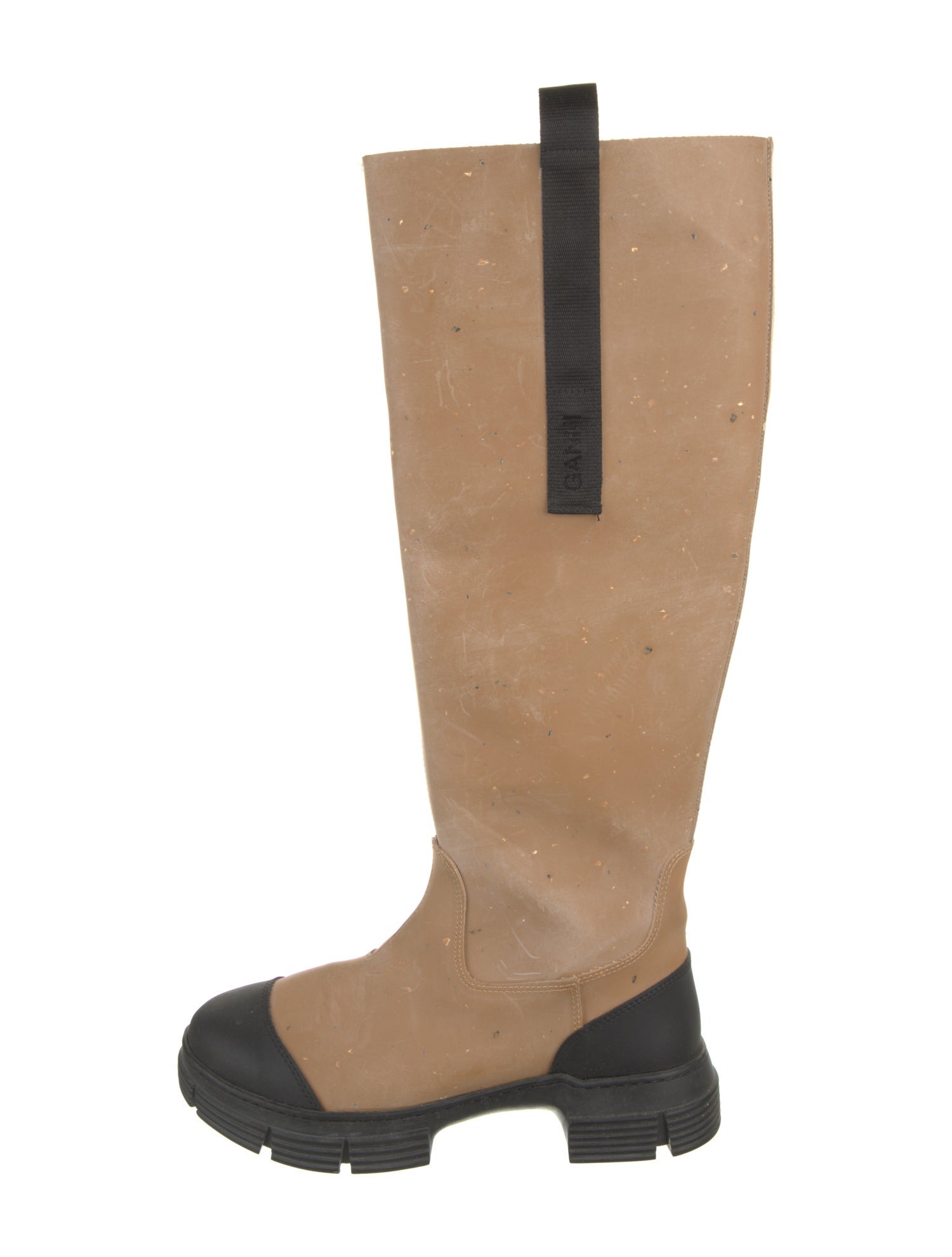 Ganni Rubber Colorblock Pattern Boots
