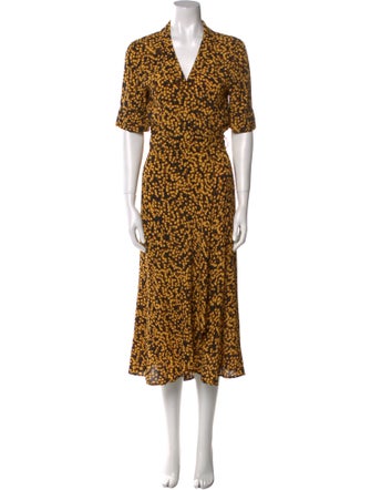 Ganni Floral Print Long Dress