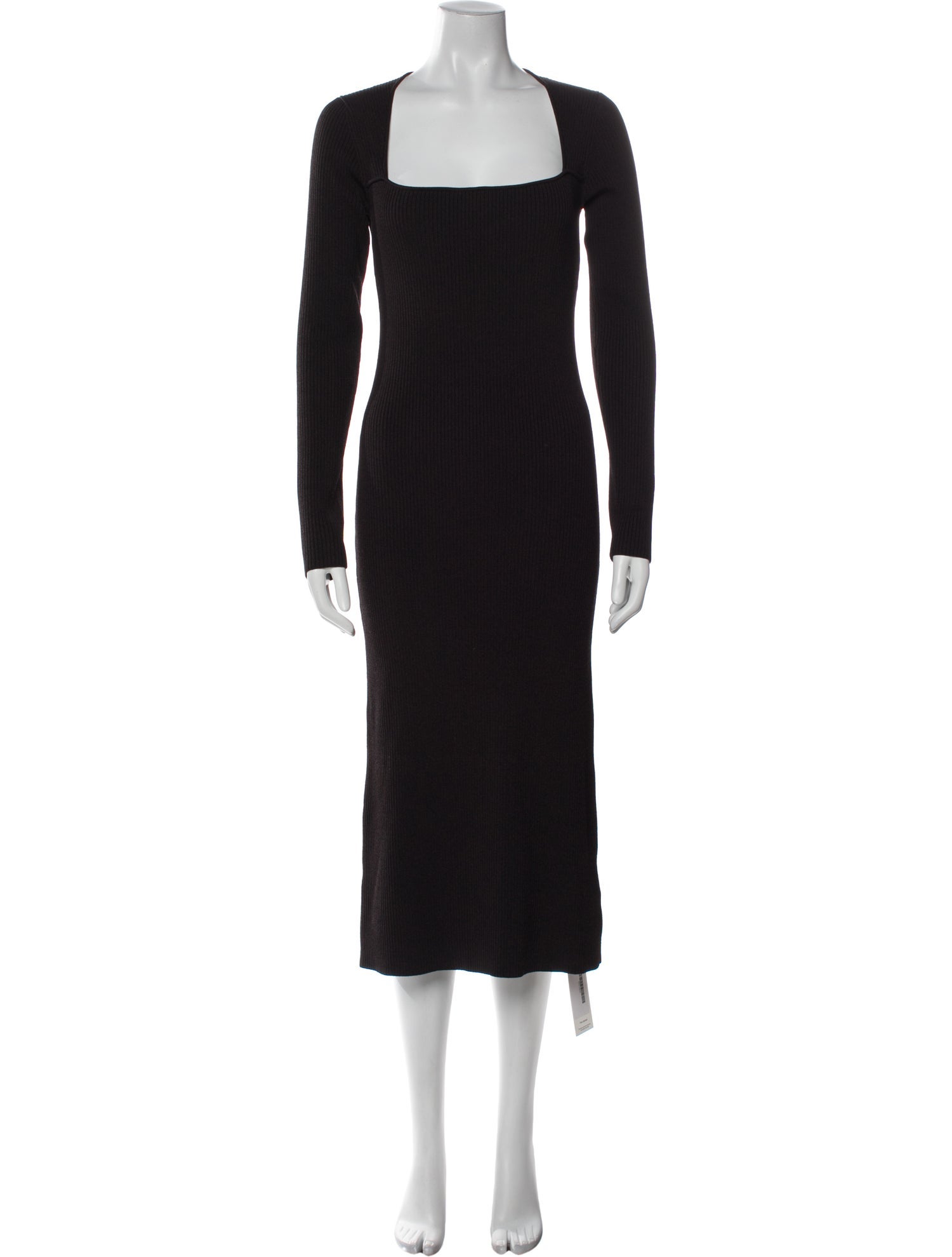 Ganni Square Neckline Midi Length Dress