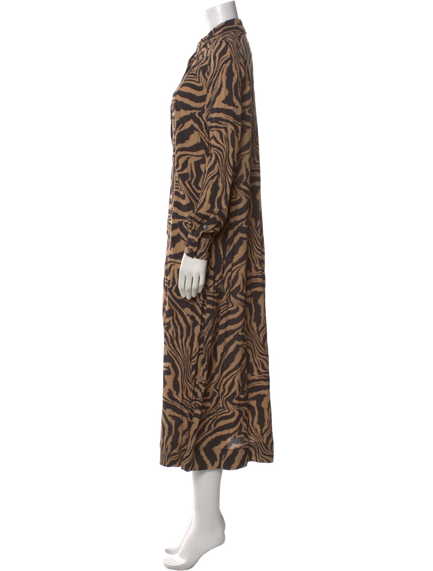 Ganni Printed Long Dress