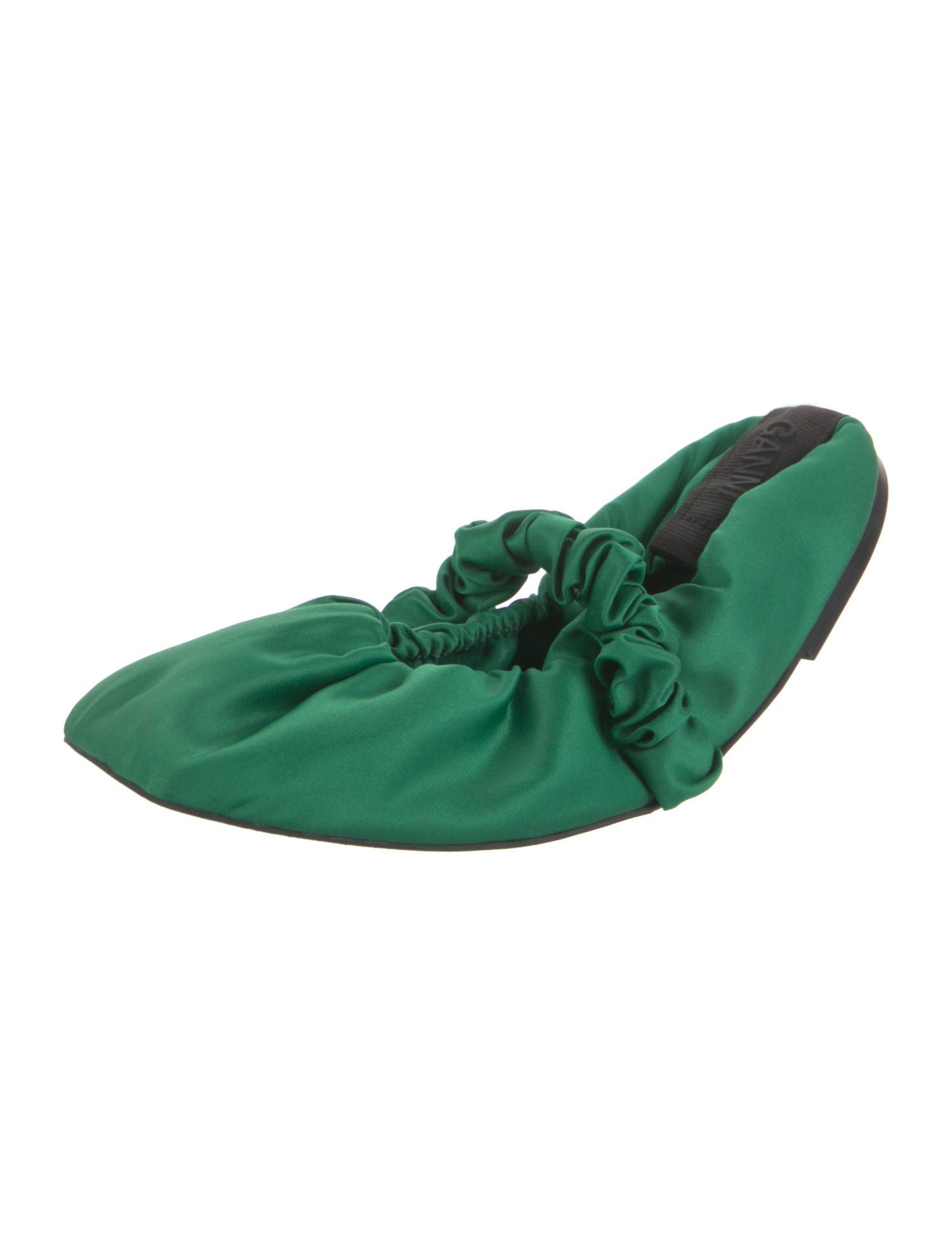 Ganni Satin Mary Jane Flats