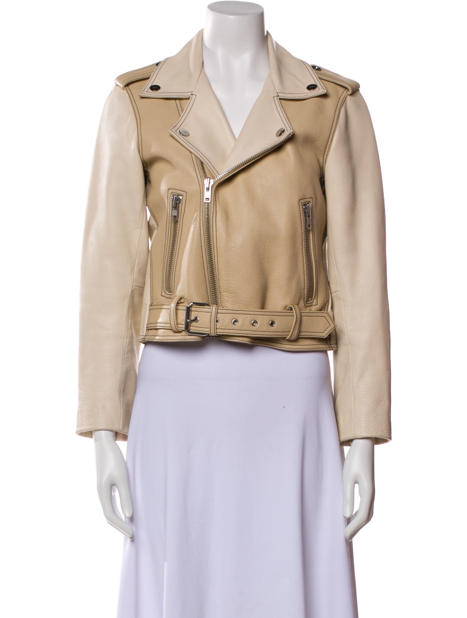 Ganni Leather Biker Jacket