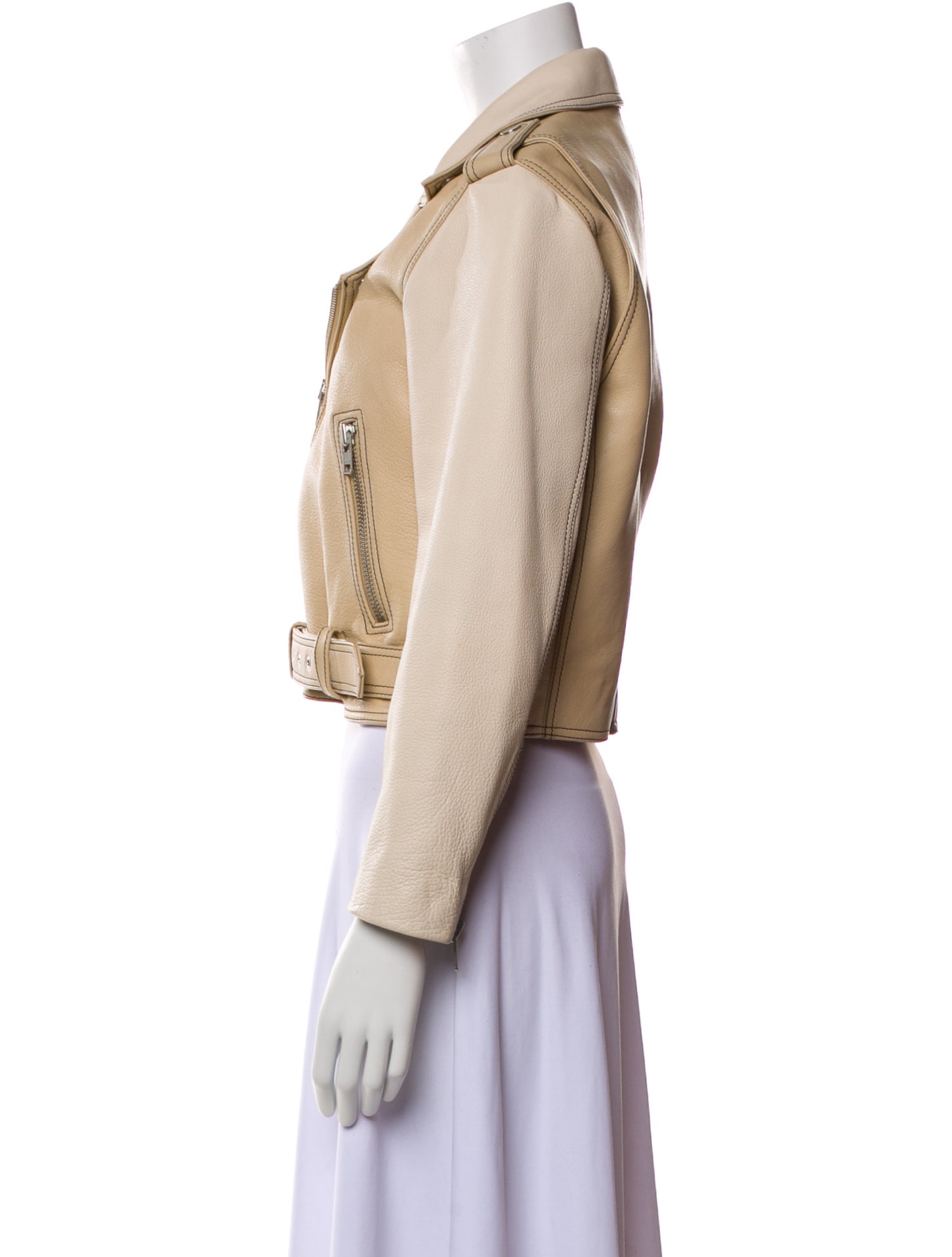 Ganni Leather Biker Jacket