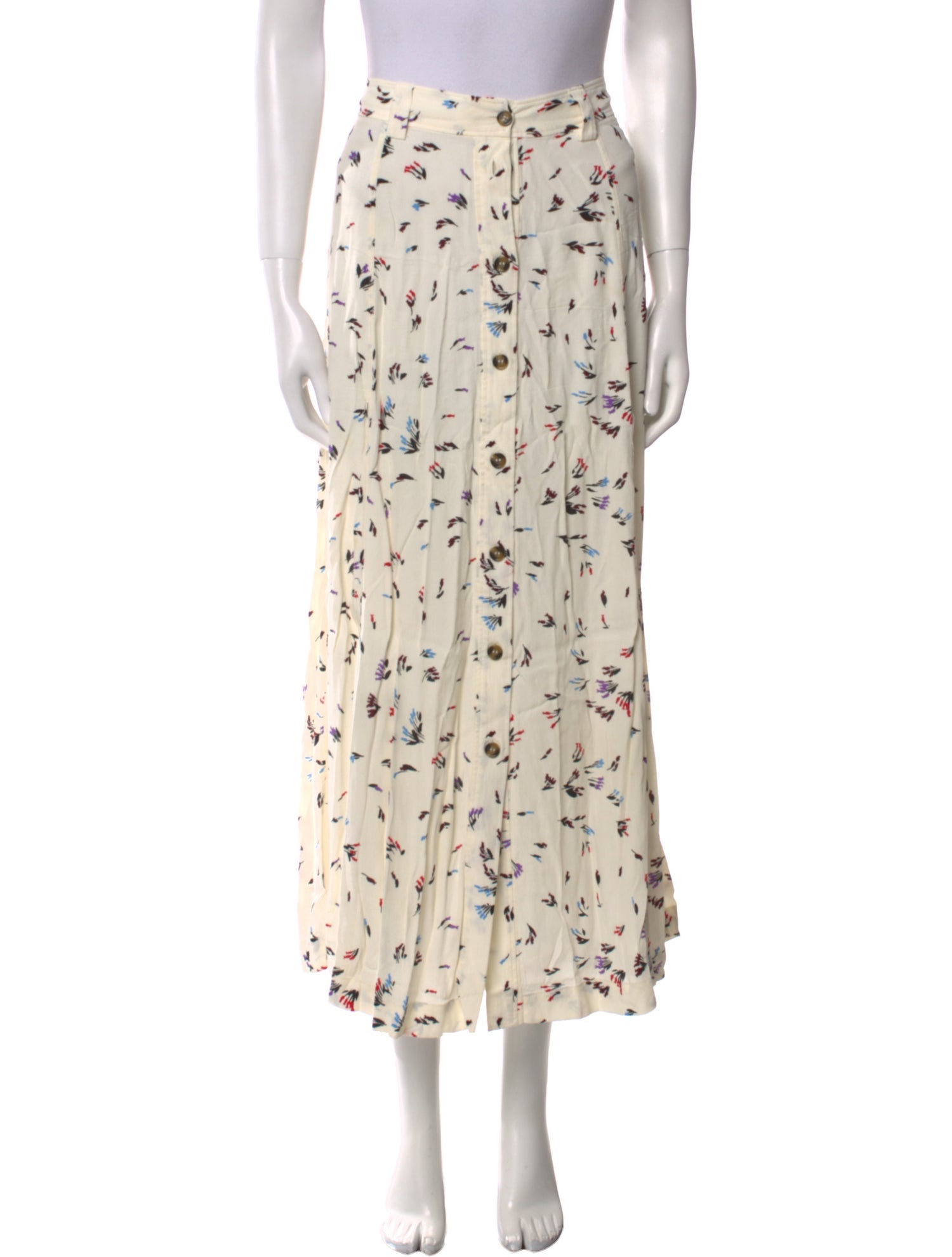 Ganni Printed Midi Length Skirt