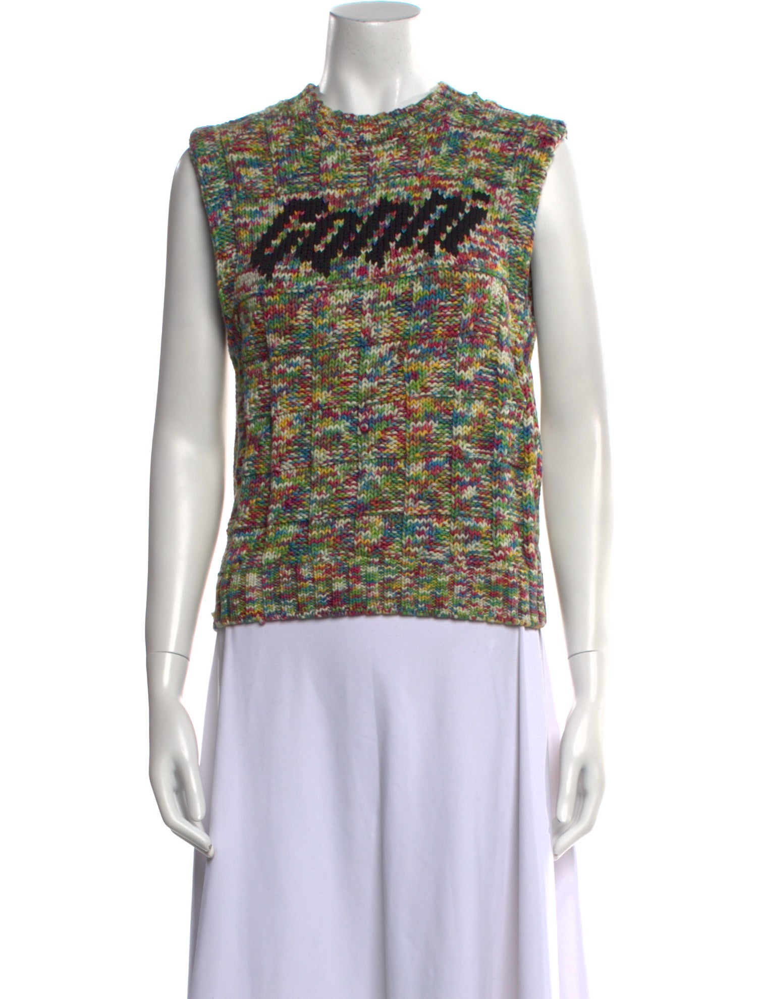 Ganni Printed Crew Neck Sweater