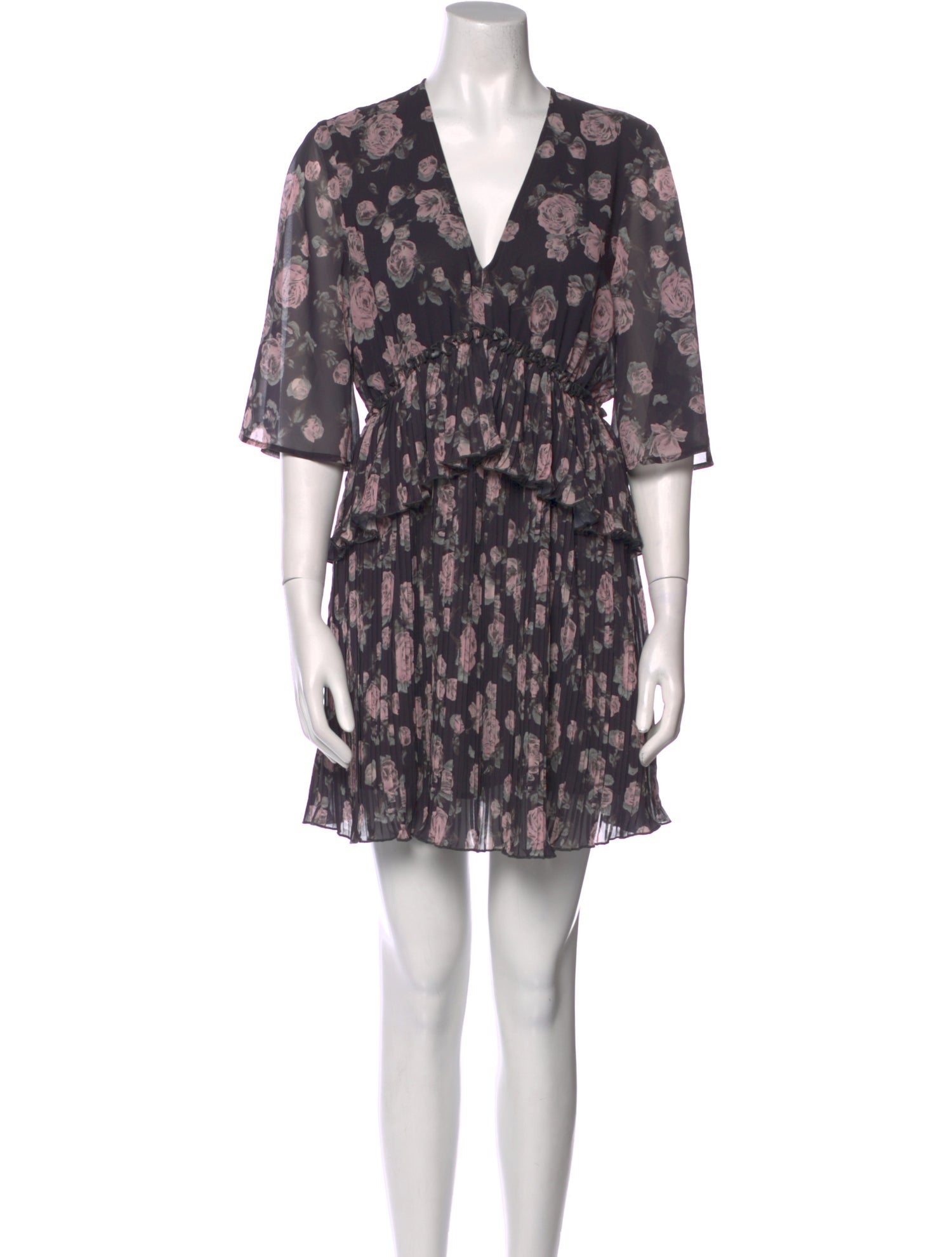 Ganni Floral Print Mini Dress w/ Tags