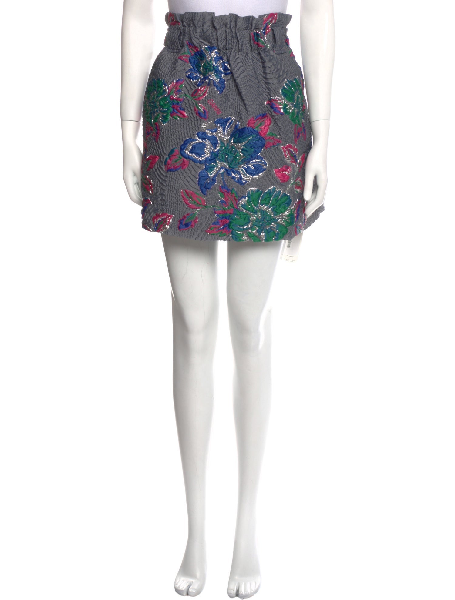 Ganni Floral Print Mini Skirt