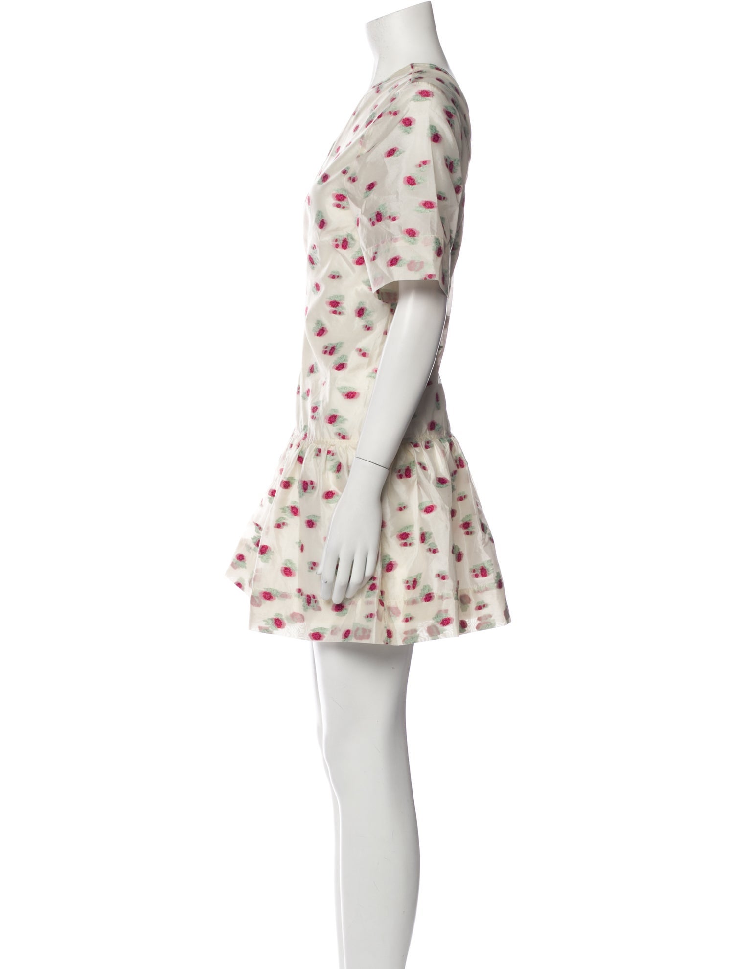 Ganni Floral Print Mini Dress w/ Tags