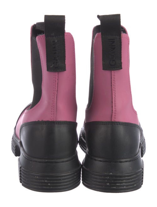 Ganni Rubber Colorblock Pattern Chelsea Boots
