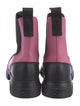 Ganni Rubber Colorblock Pattern Chelsea Boots