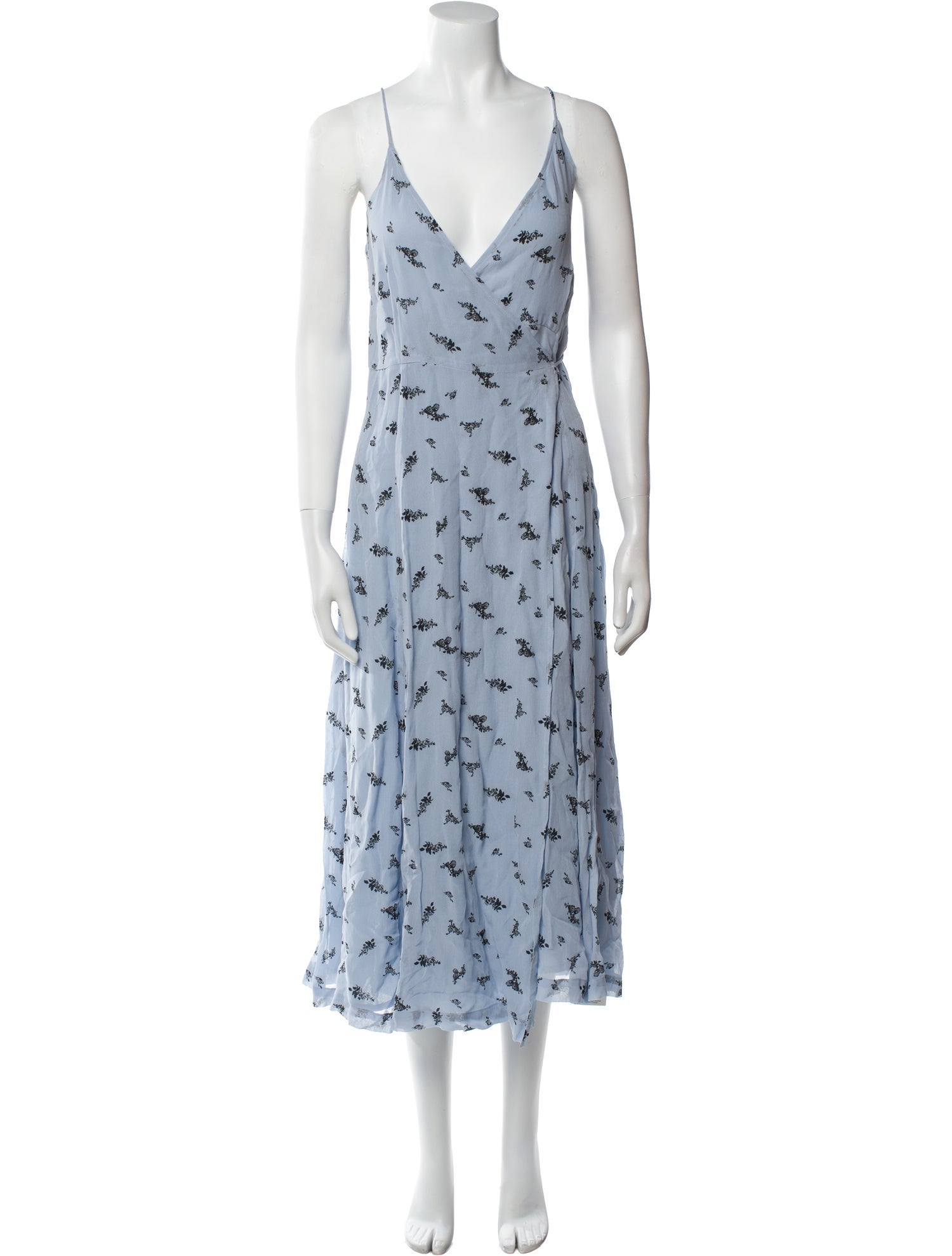 Ganni Floral Print Midi Length Dress w/ Tags