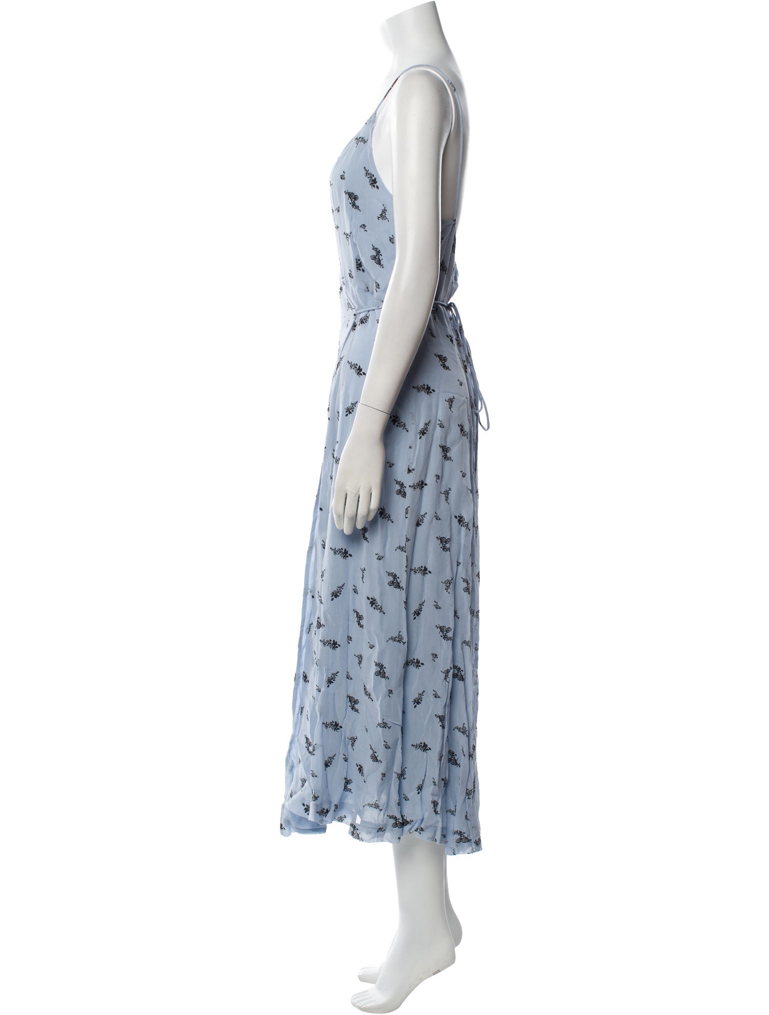 Ganni Floral Print Midi Length Dress w/ Tags
